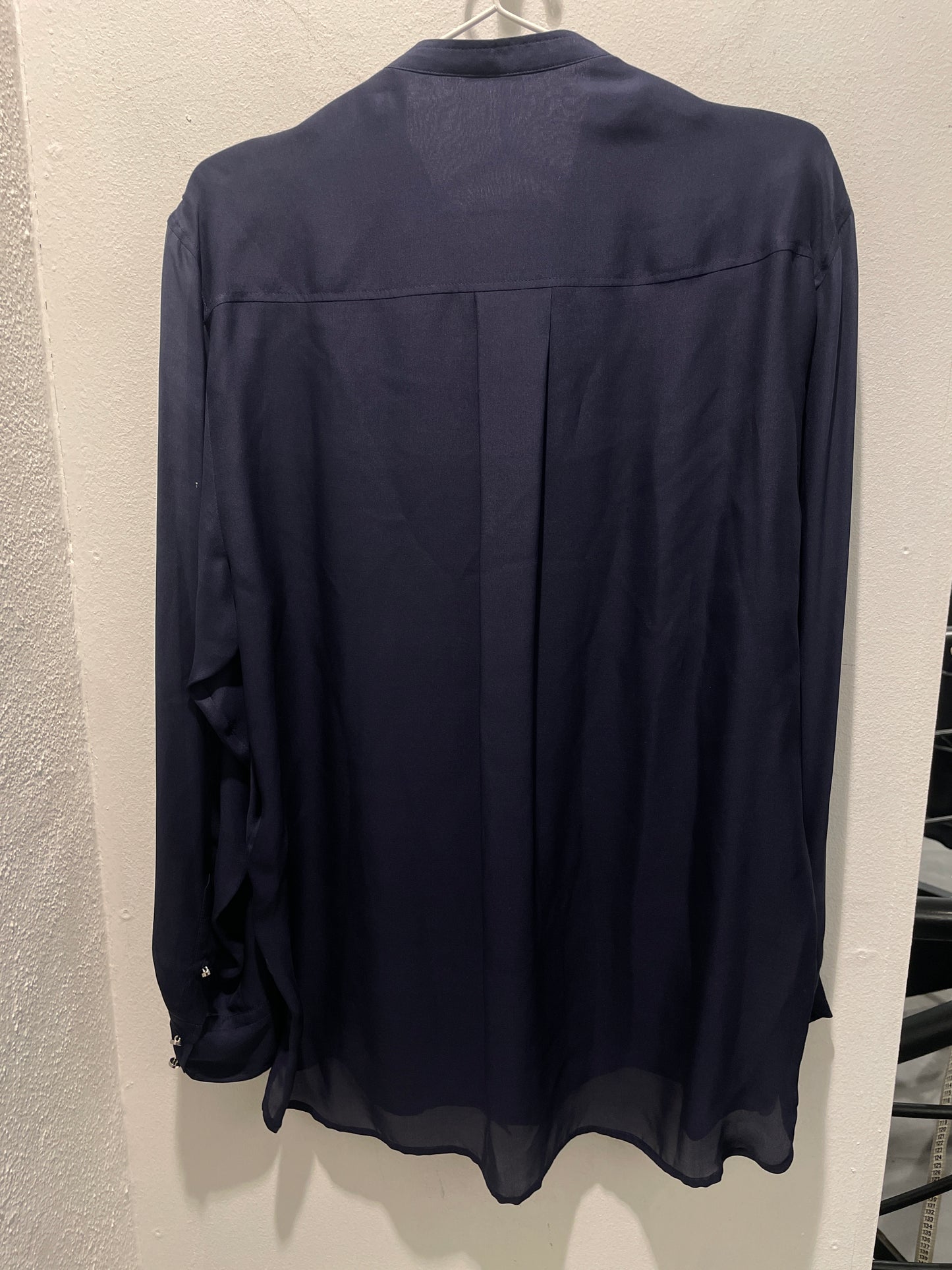 Isabel Marant Pleated Tuxedo Bib Pure Silk Blouse - new w. tags - M/L
