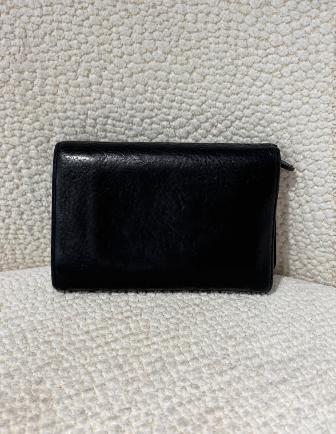 Mulberry Wallet - Black Leather & Gold Hardware