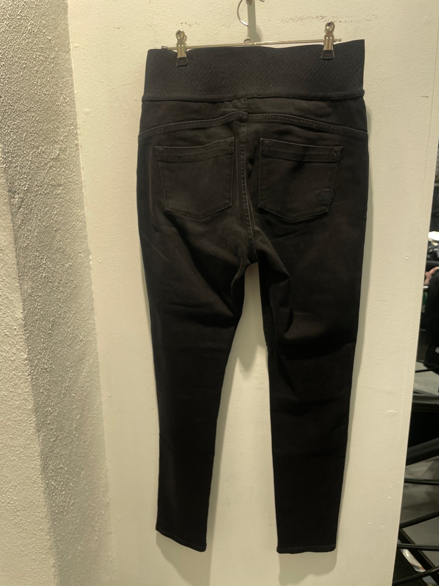Marani High-Elastic-Waisted Black Denim Jegging Trousers - EU42