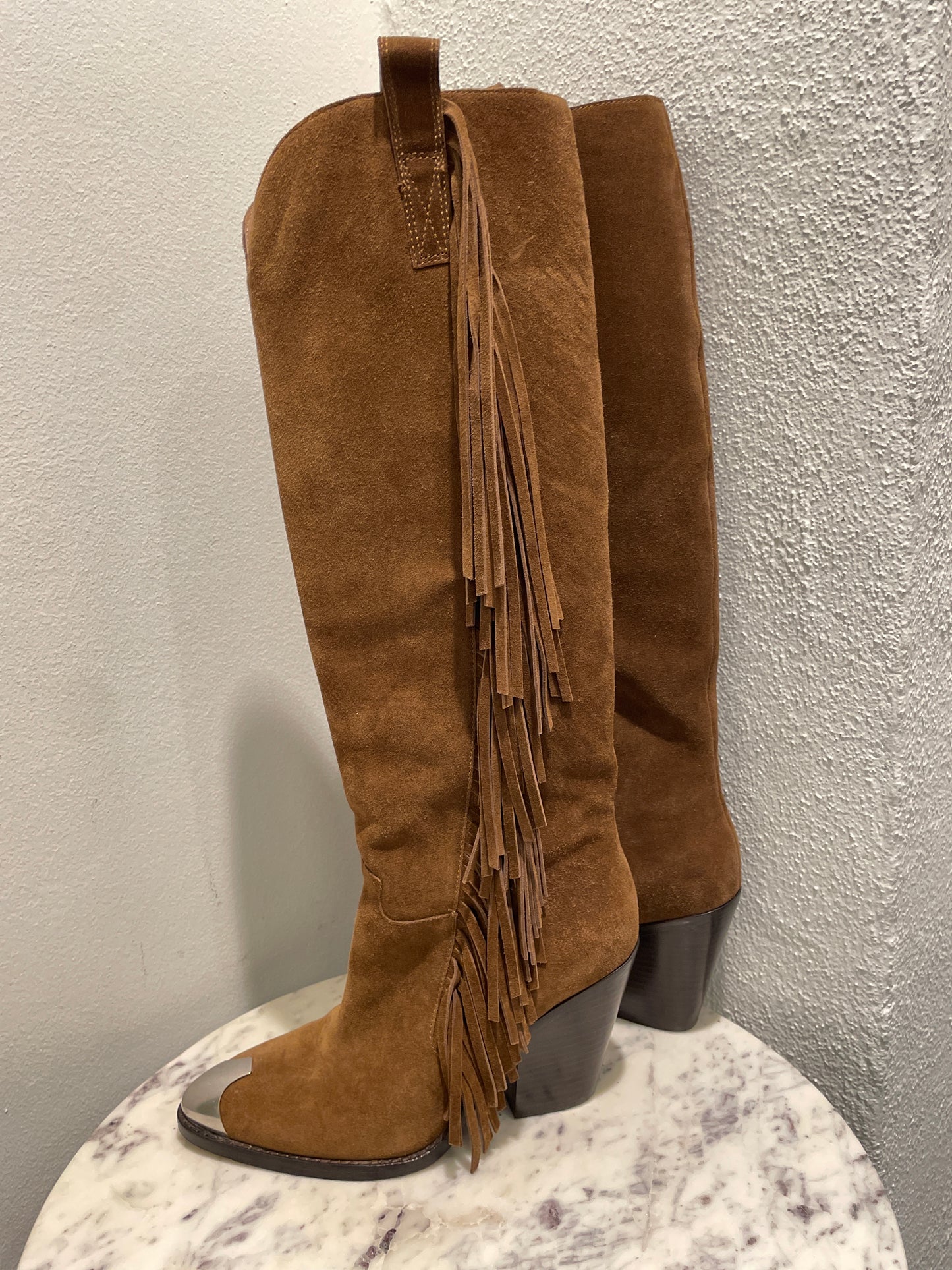 ASH Fringe Suede Boots - 38