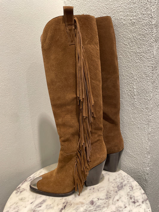 ASH Fringe Suede Boots - 38