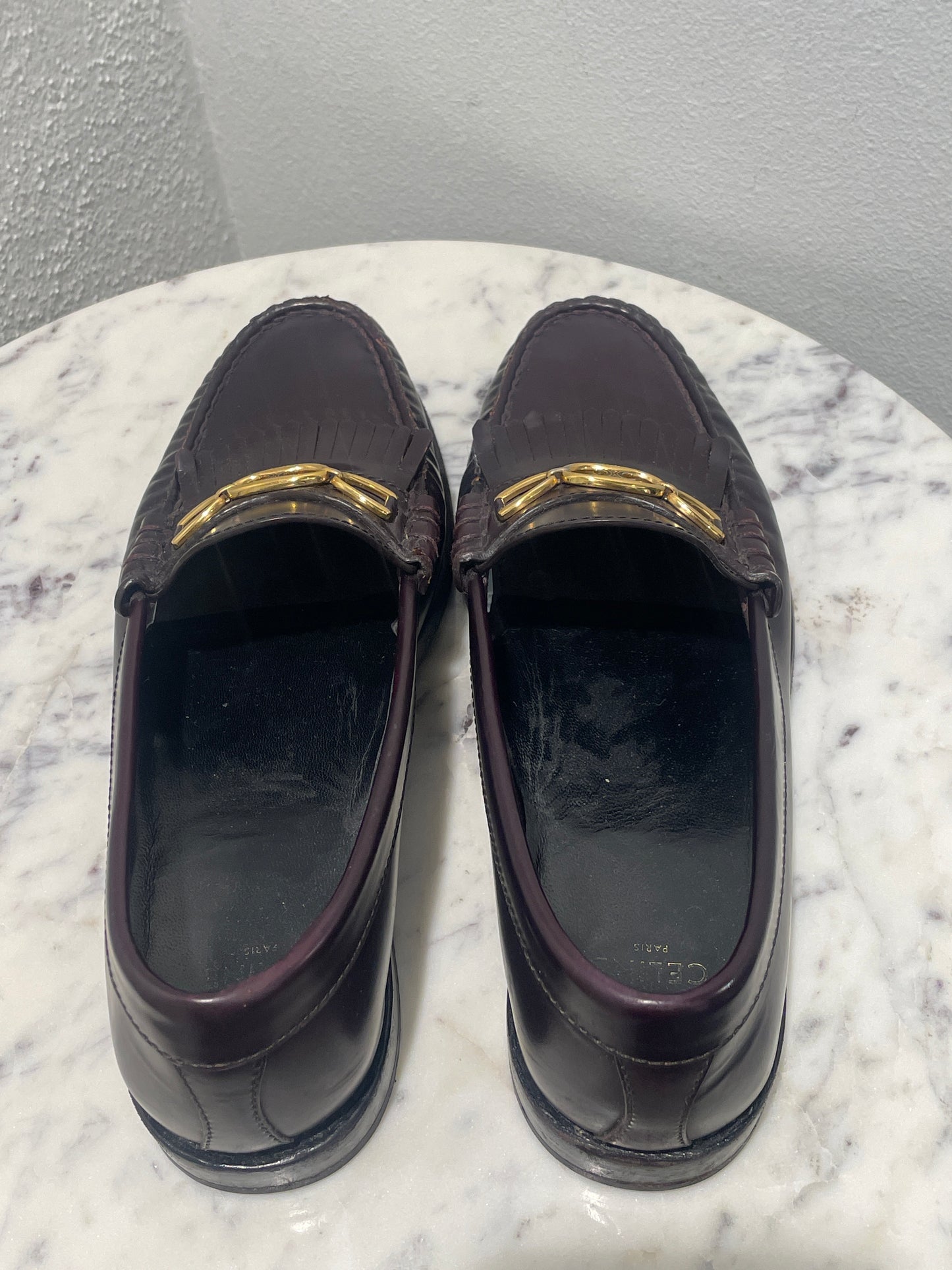 Celine Margaret Loafers in Polished Leather - 36