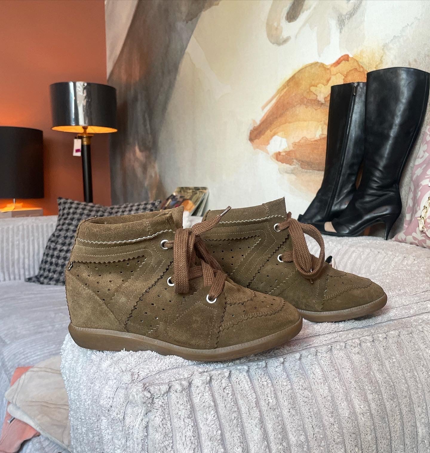 Bobby Sneakers - med indvendig hæl - Isabel Marant - Str. 39 - som nye