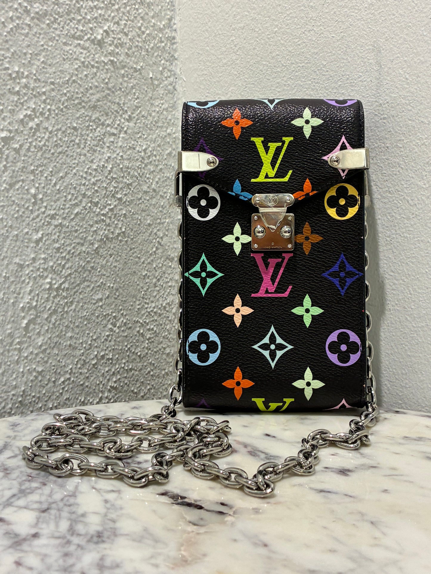 Louis Vuitton x Takashi Murakami Phone Pouch Métis - Full Set