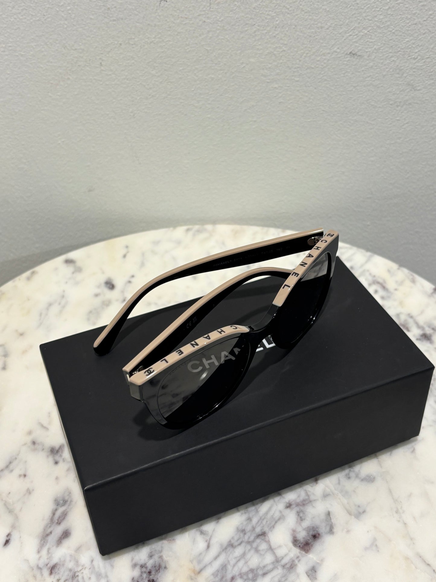 Chanel Sunglasses - Butterfly Model - Black w. Logos