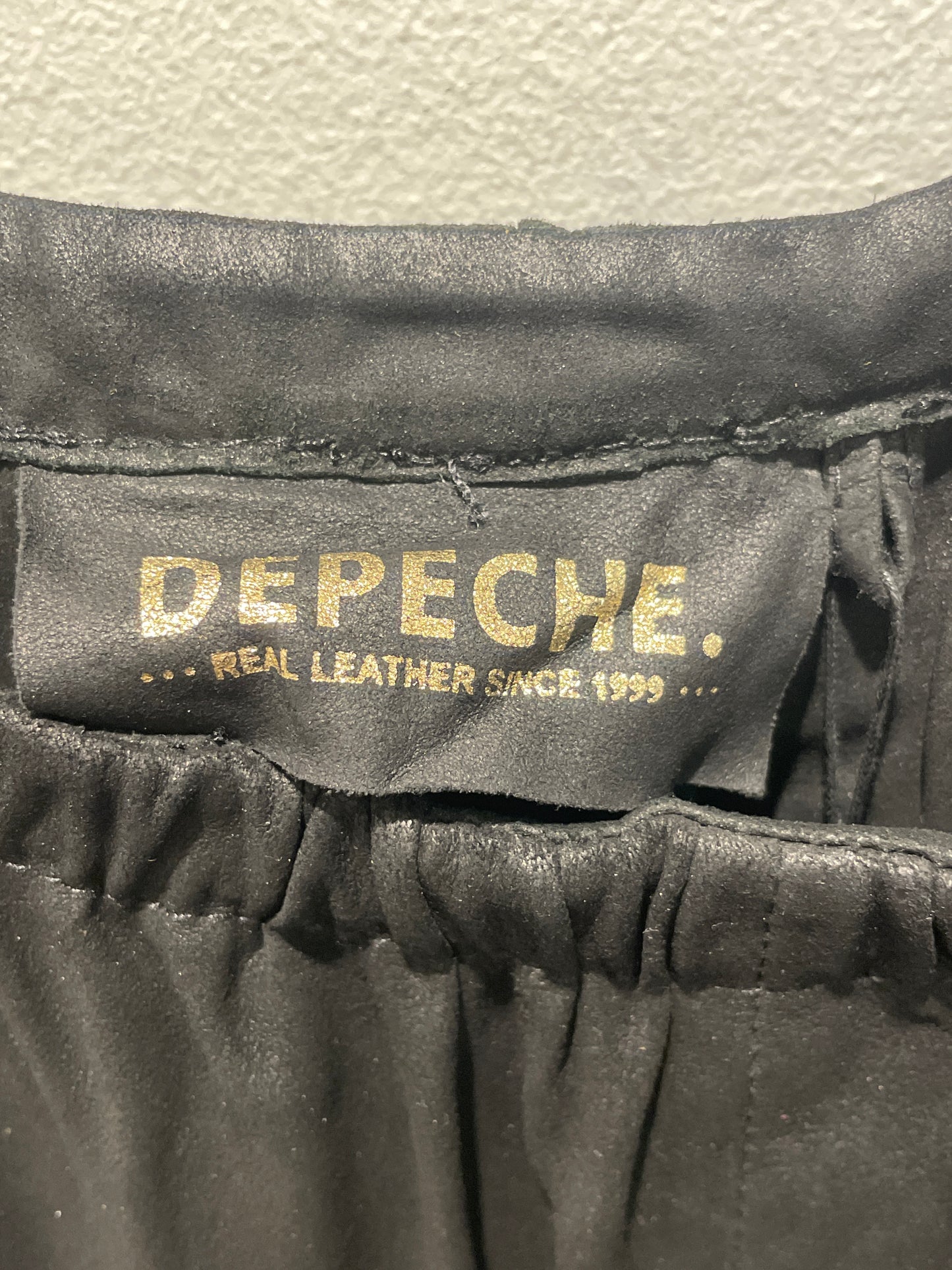 Depeche Long Leather Dress – Black (New & Unworn) - EU38