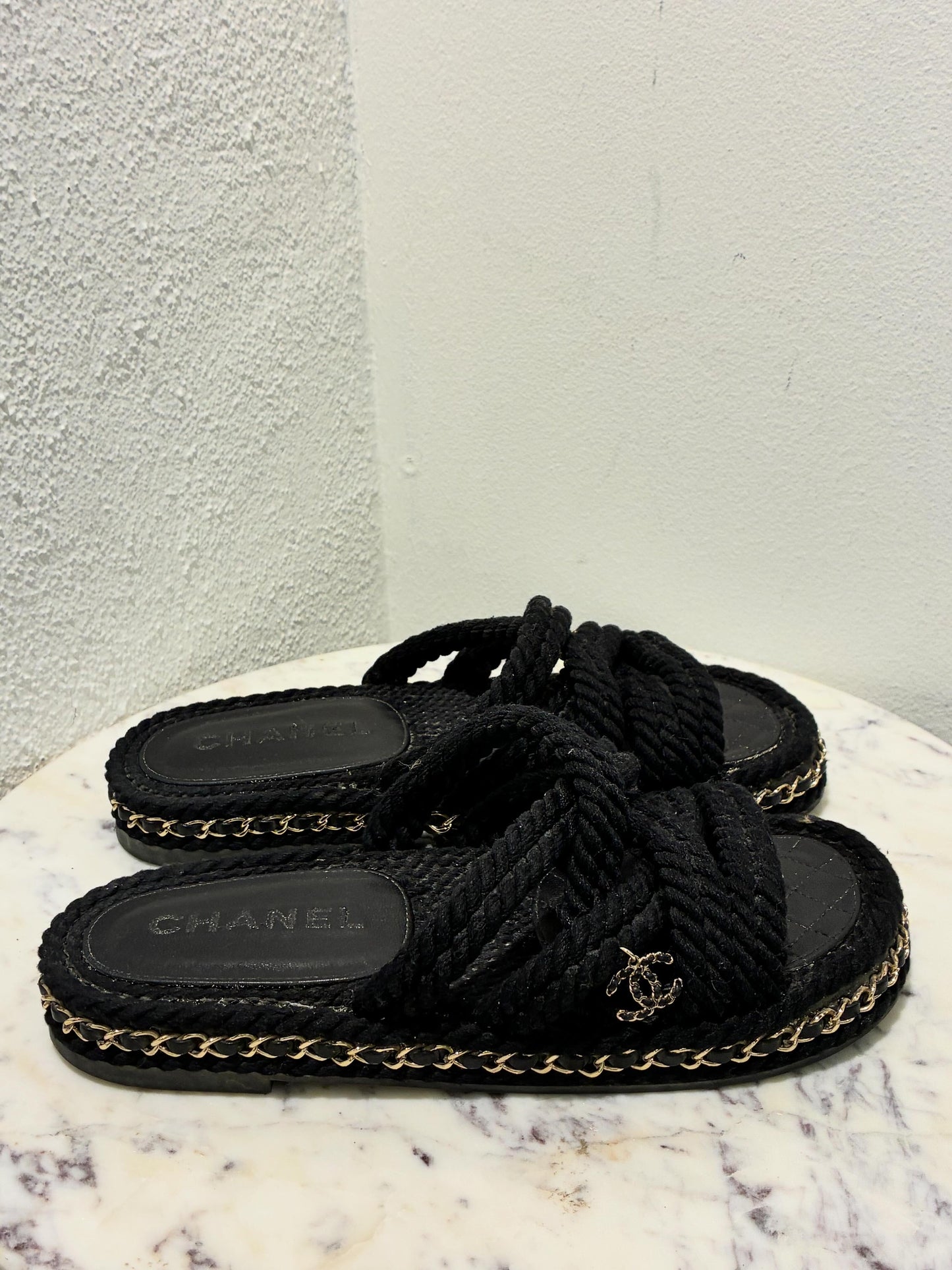 Chanel Sandals - CC logos & rope detailing - 38