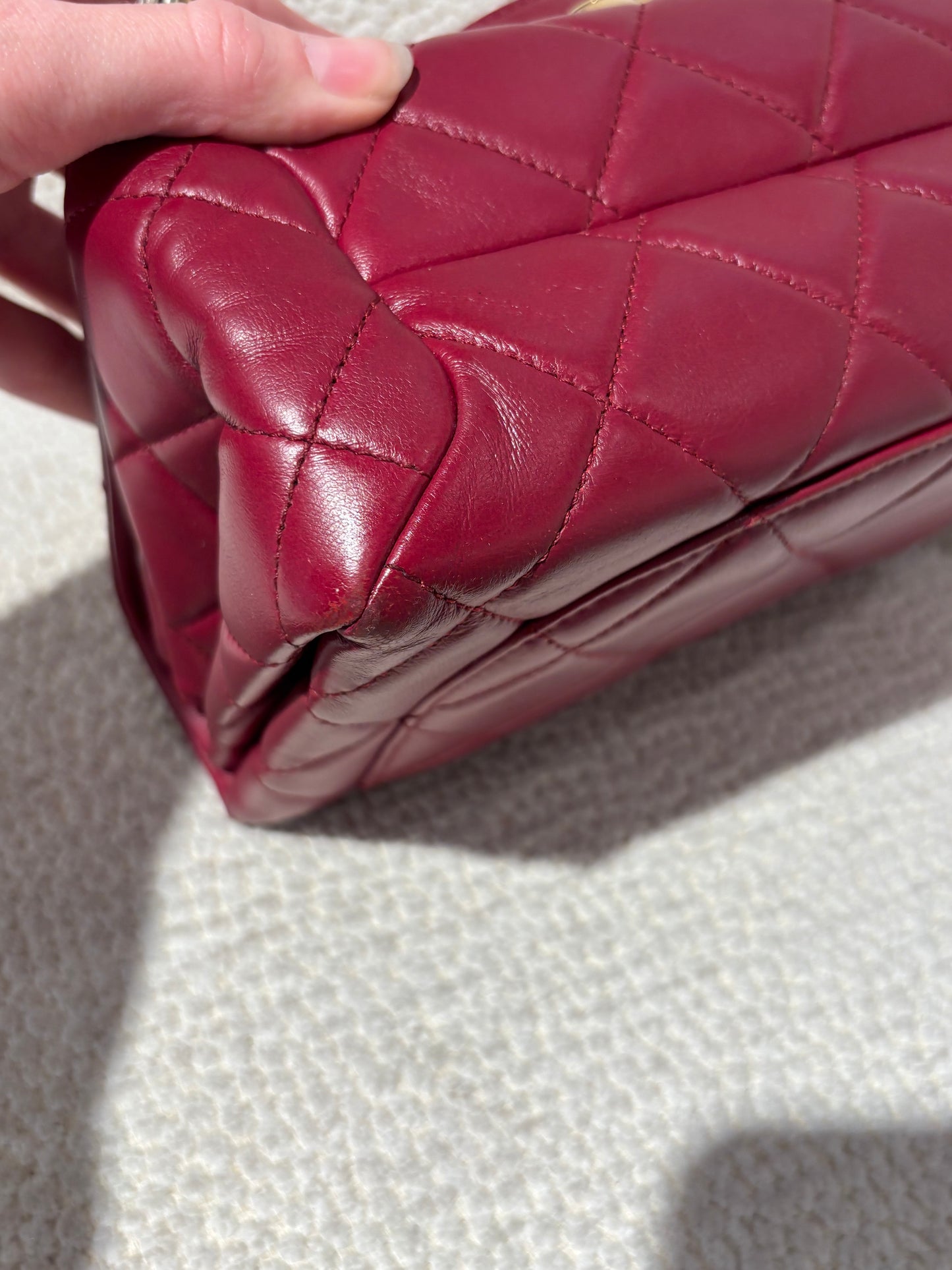 Chanel Bag - Bordeaux Lambskin & Gold Hardware