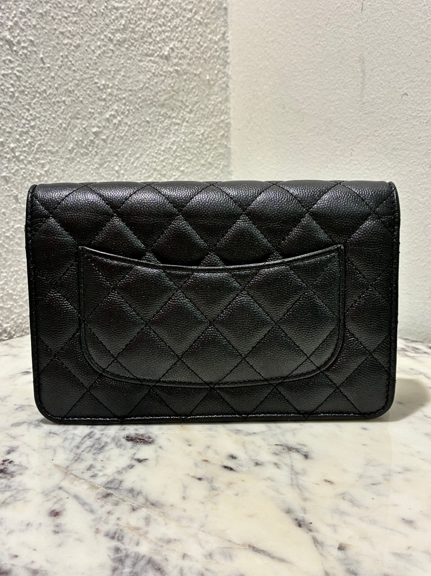 Chanel Wallet on Chain - Black Caviar & Gold Hardware - 23B 2023 - FULL SET!