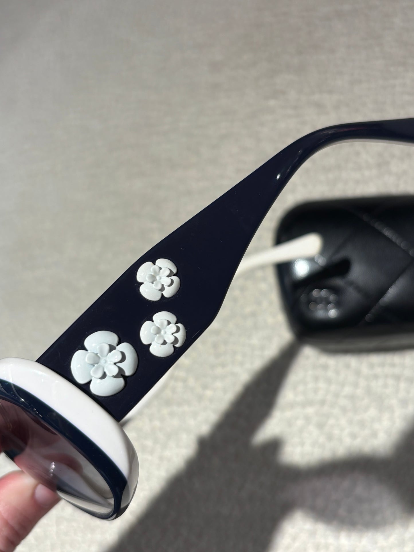 Chanel Sunglasses - Dark Blue w. Camelias