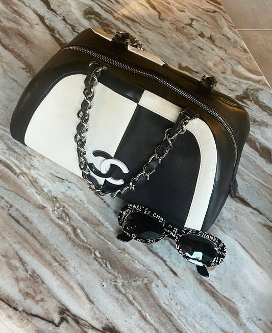 Chanel taske - sort & hvid
