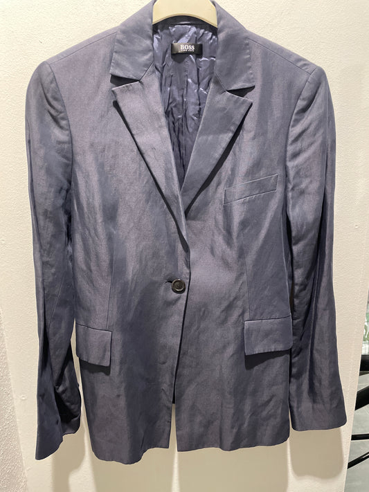 Hugo Boss shiny linen blazer - 36