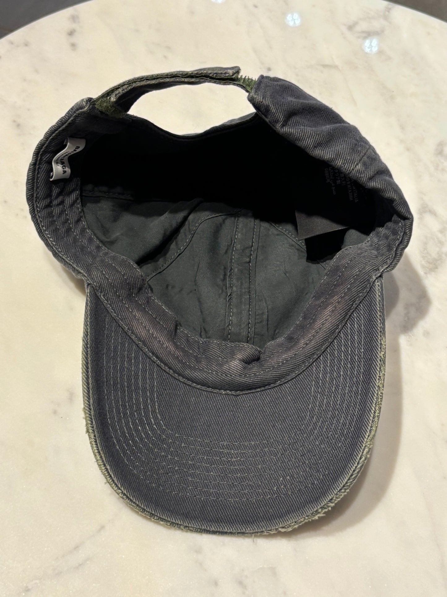 Balenciaga - Logo Cap - Denim/green - Medinas Wardrobe