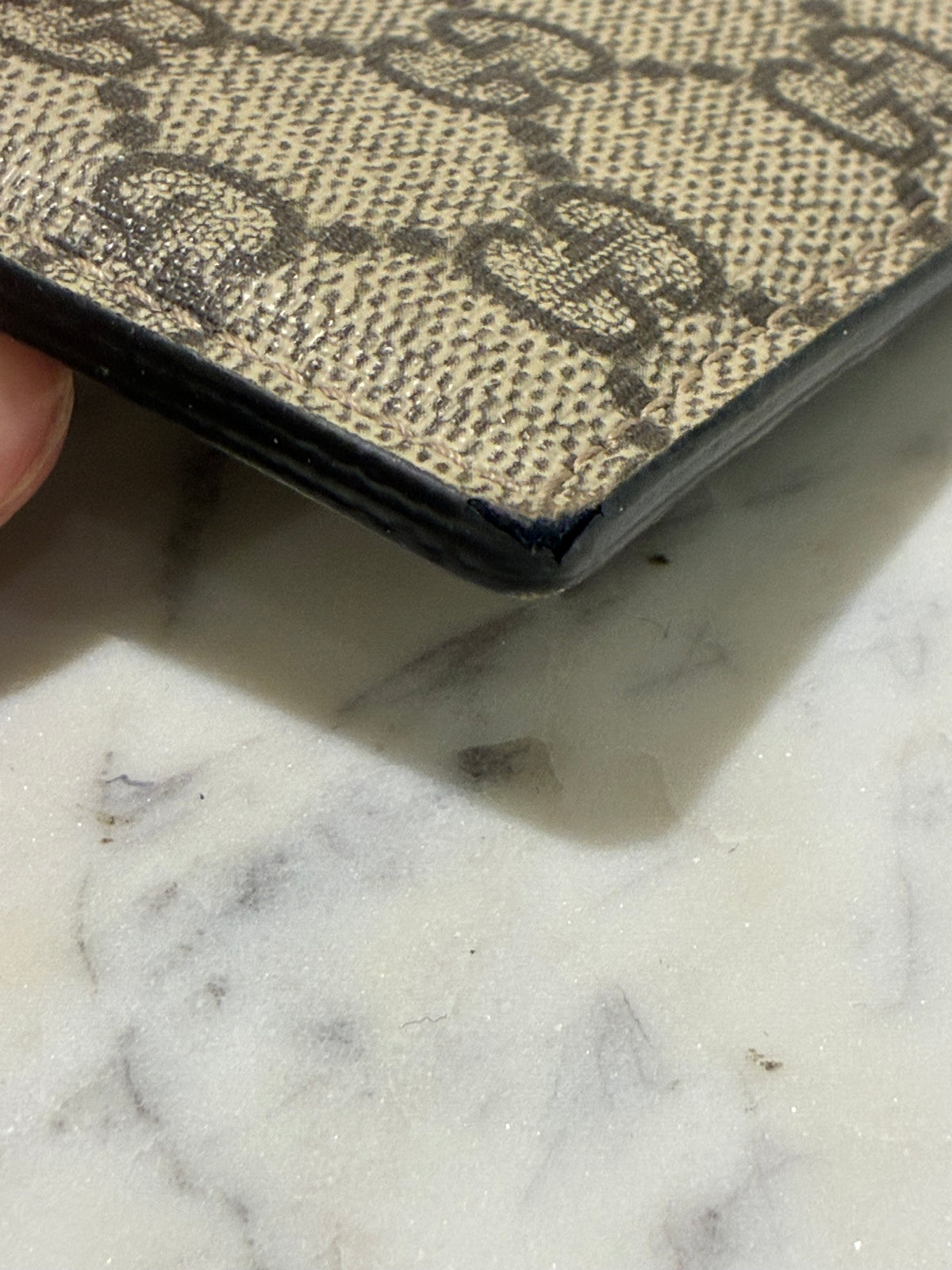 Gucci Cardholder - Monogram & Brown Leather