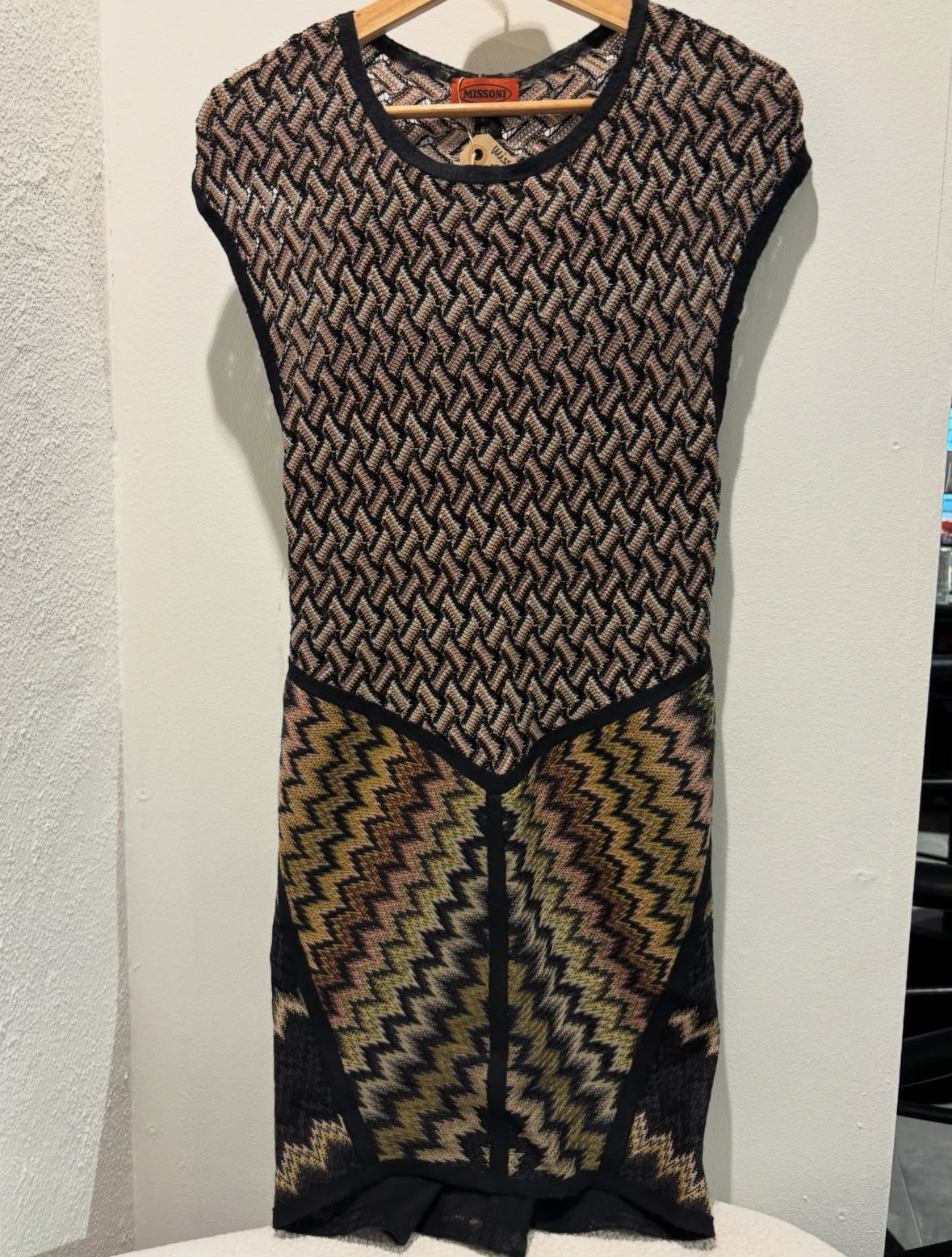 Missoni Dress – Classic Pattern in Warm Tones - Size S