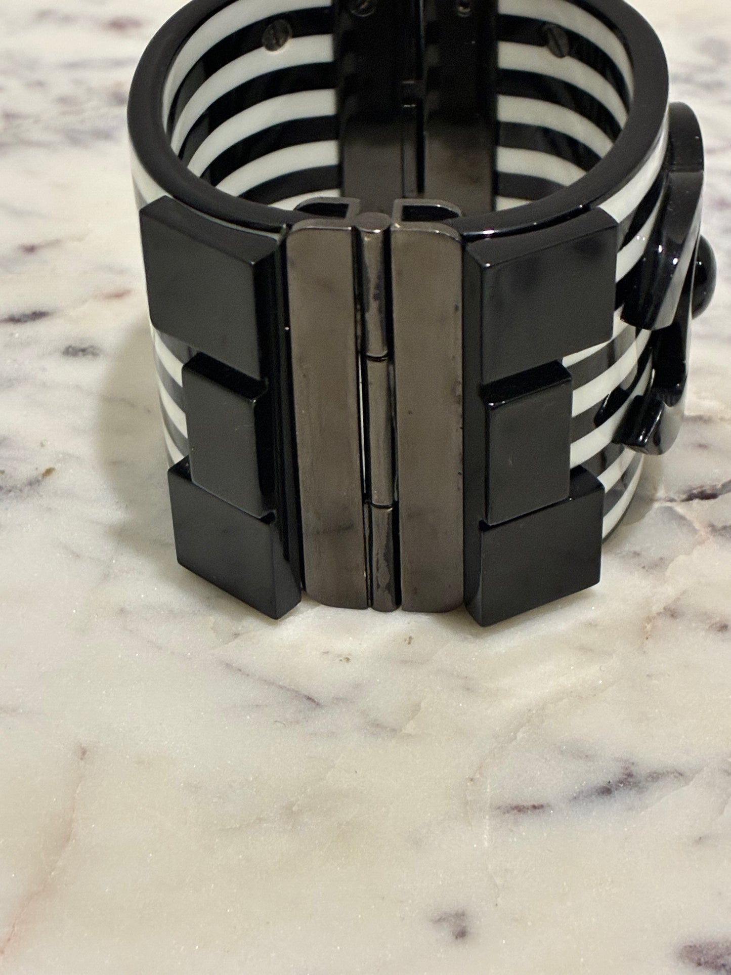 Chanel Bracelet – Black & White with Logo