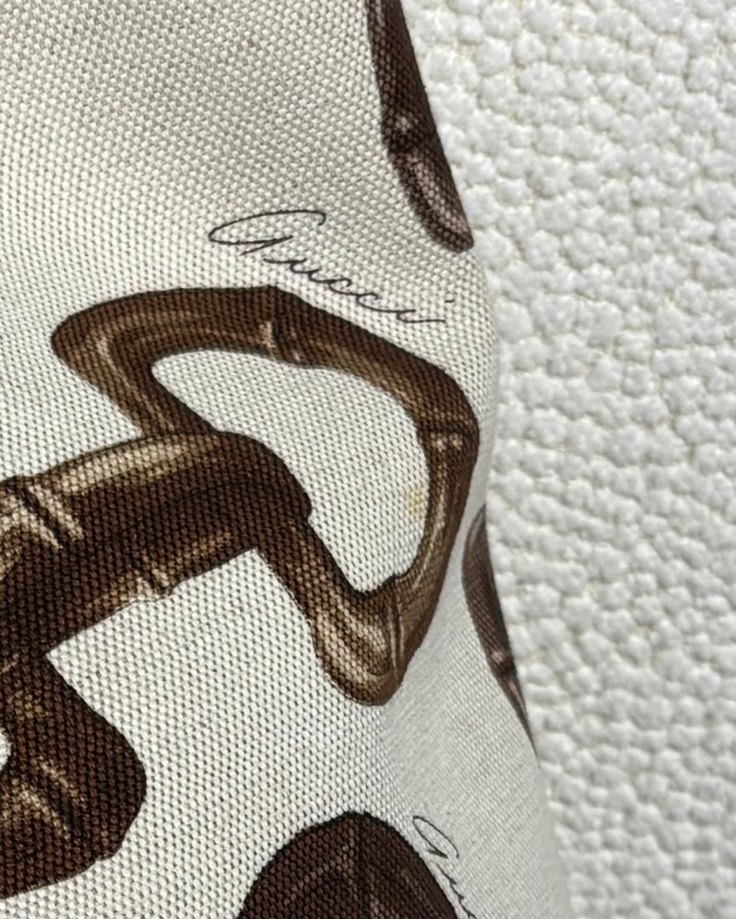 Gucci Tote - Canvas & Leather with Horsebit Details & Logo