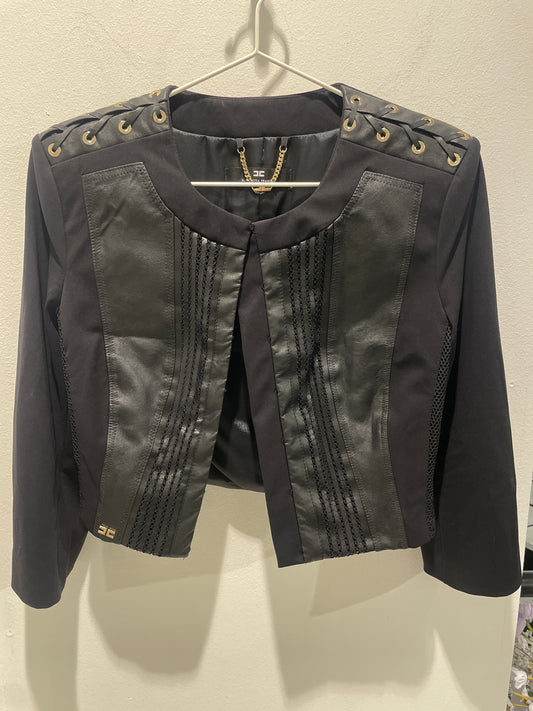 Elisabetta Franchi - leather jacket - S