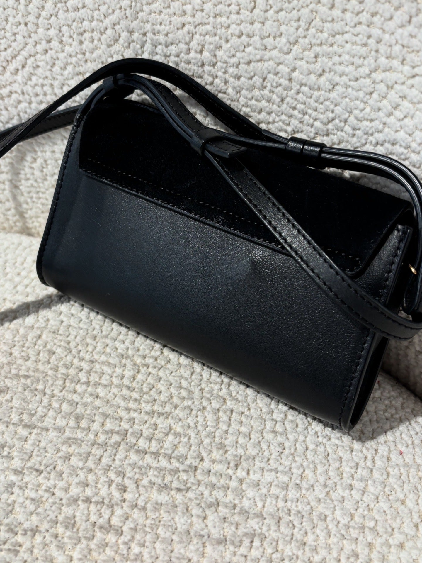 Chloé Mini Faye Bag - Black Leather & Suede