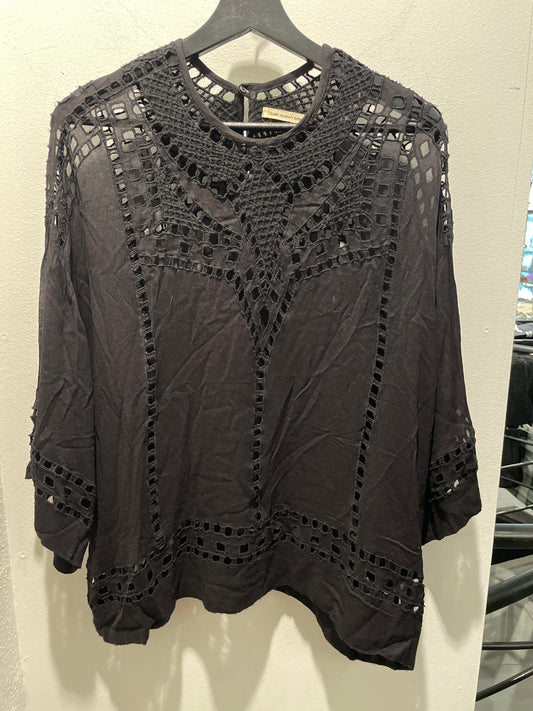 Isabel Marant Openwork Knit Blouse – Black – Oversized - fits S-L