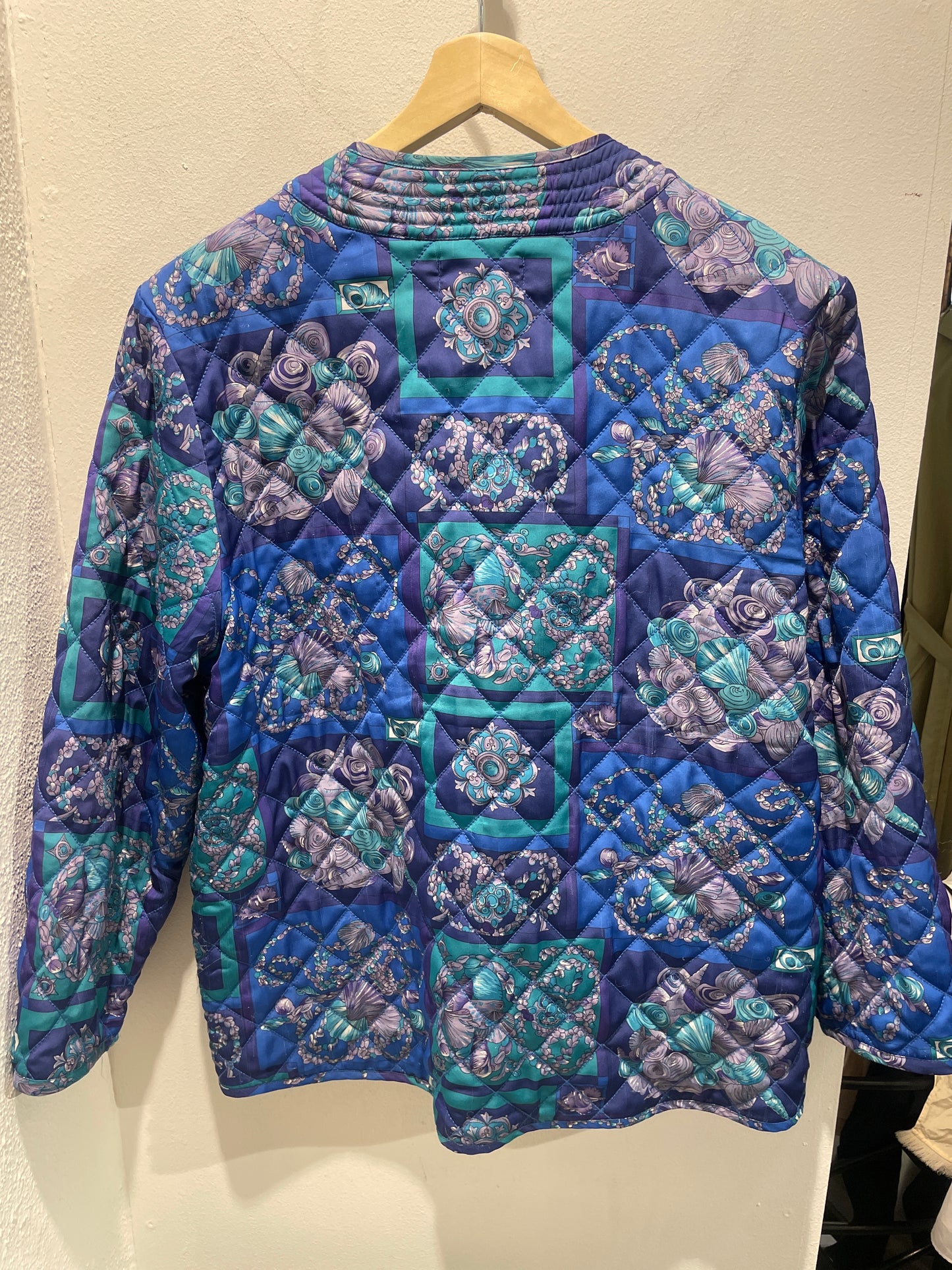 Lolly’s Laundry - quilted jacket - oversized - blue