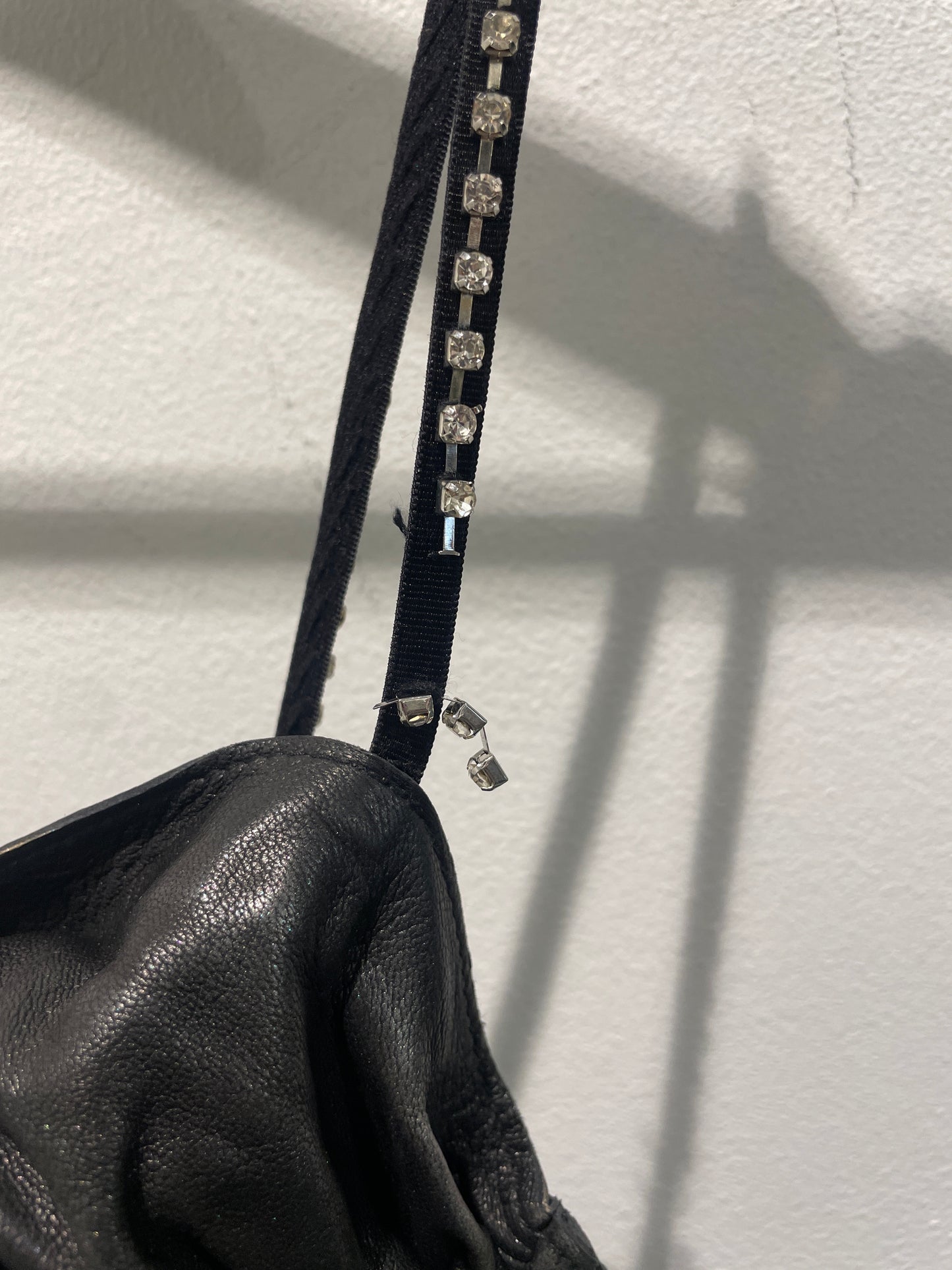 Notes du Nord - Jumpsuit - leather w. crystal straps - 36 - Medinas Wardrobe