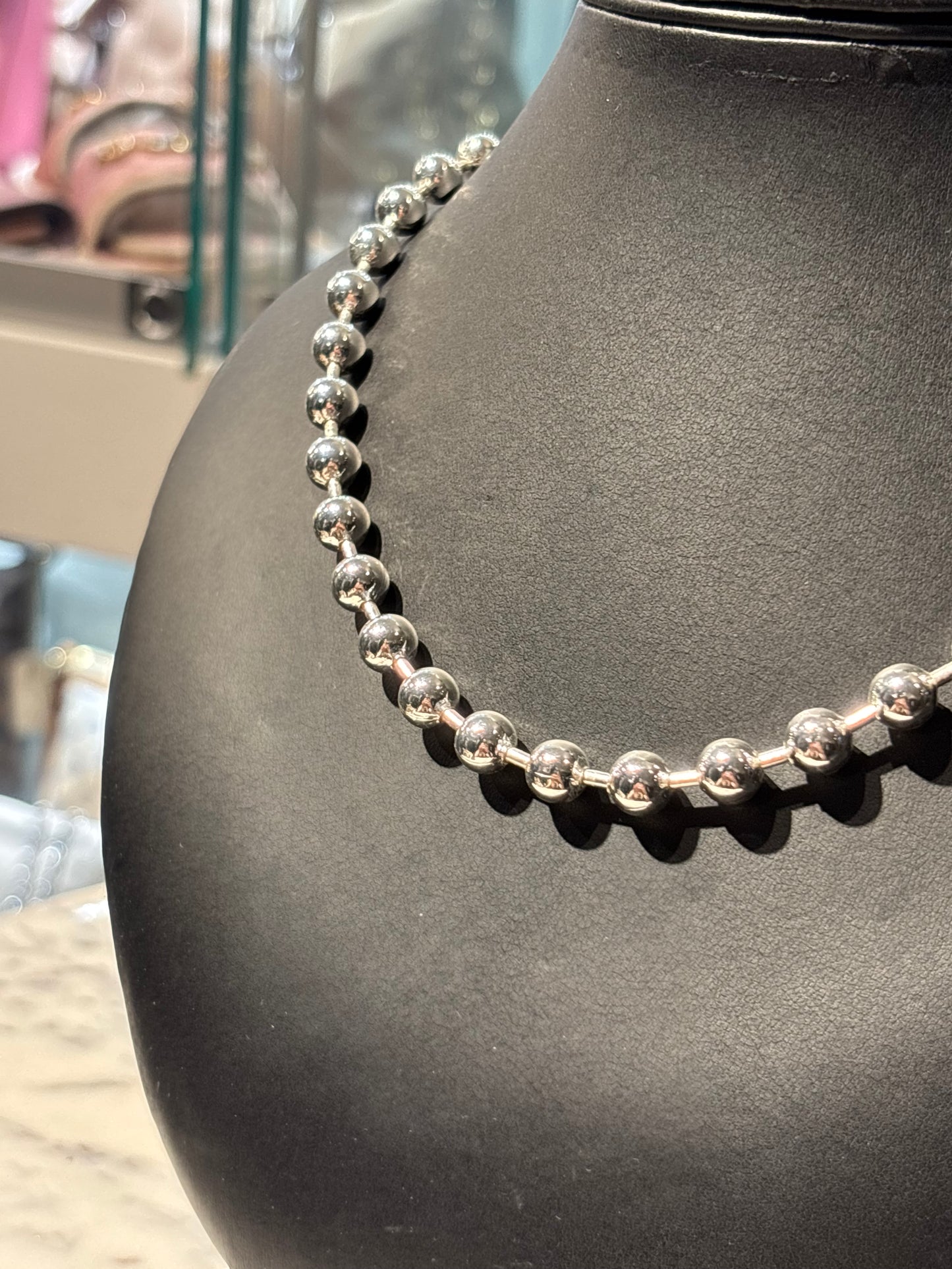 Pilgrim - Necklace - Large silver beads - Medinas Wardrobe