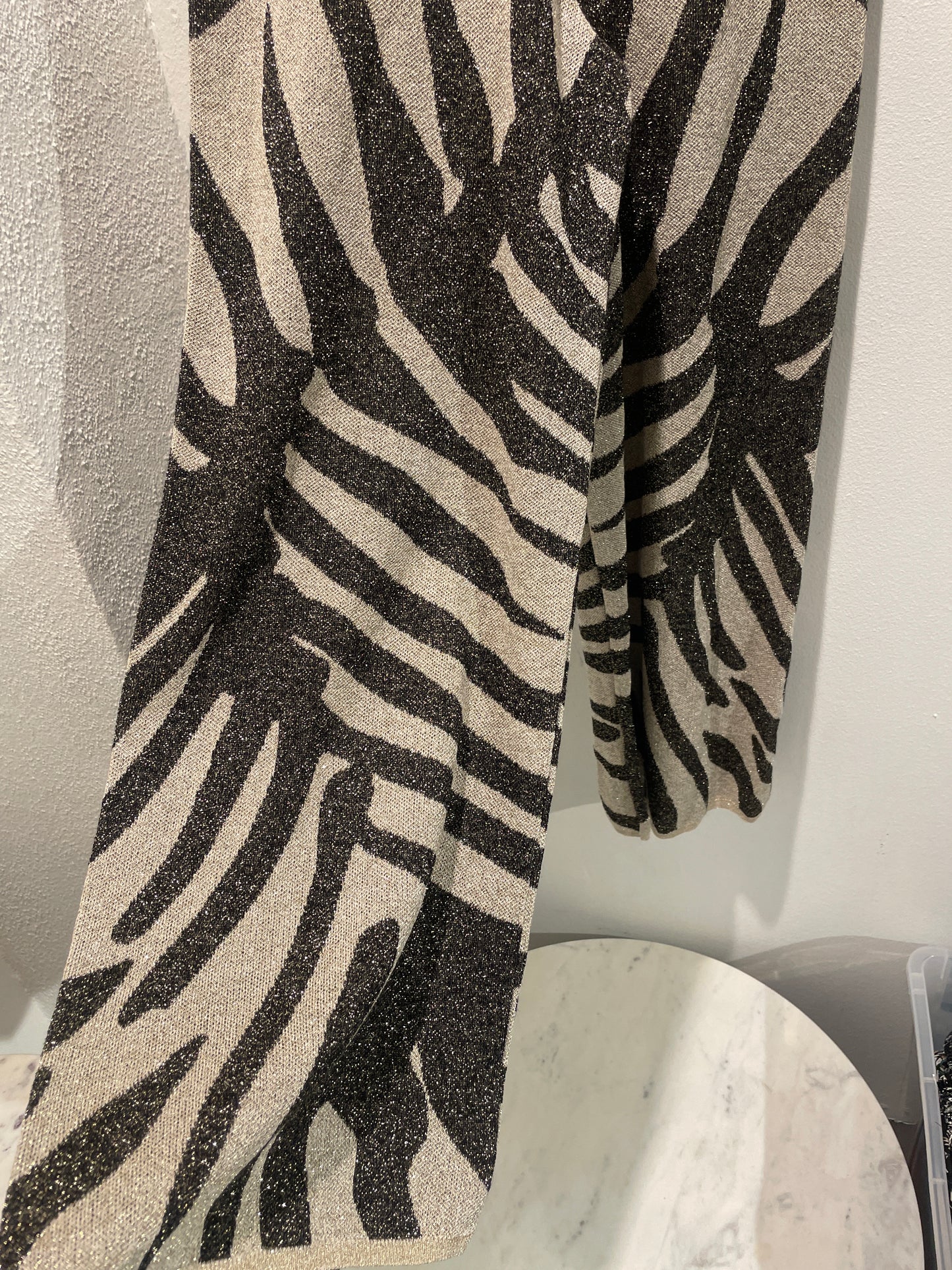 Zara - Knitted glitter pants - S - Medinas Wardrobe