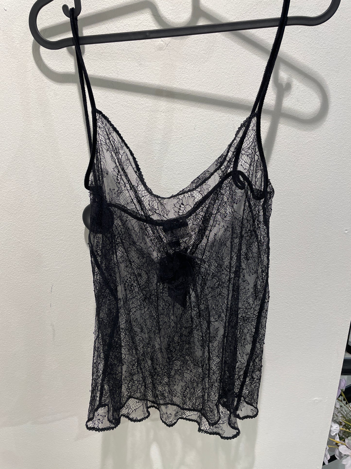 Chanel Top – Lace with Camelia – EU38