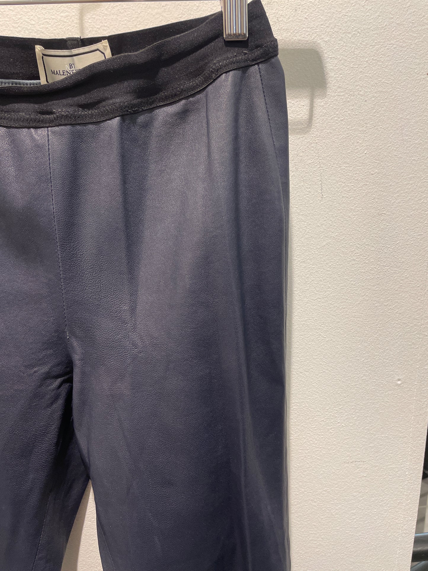 By Malene Birger Premium Leather Leggings – Size EU 38 / Navy