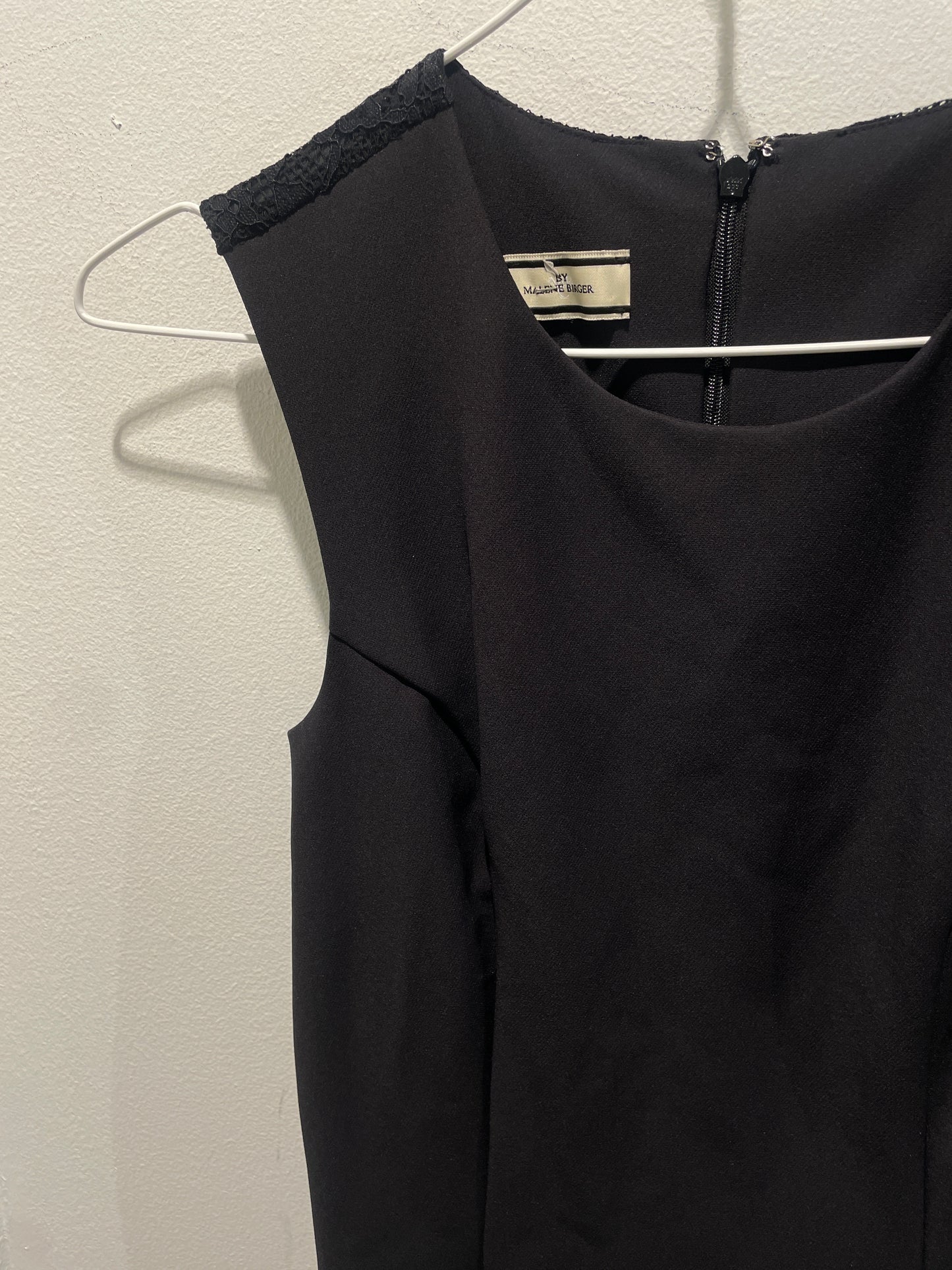 Malene Birger - Black dress - laces at back - EU34 -  Medinas Wardrobe