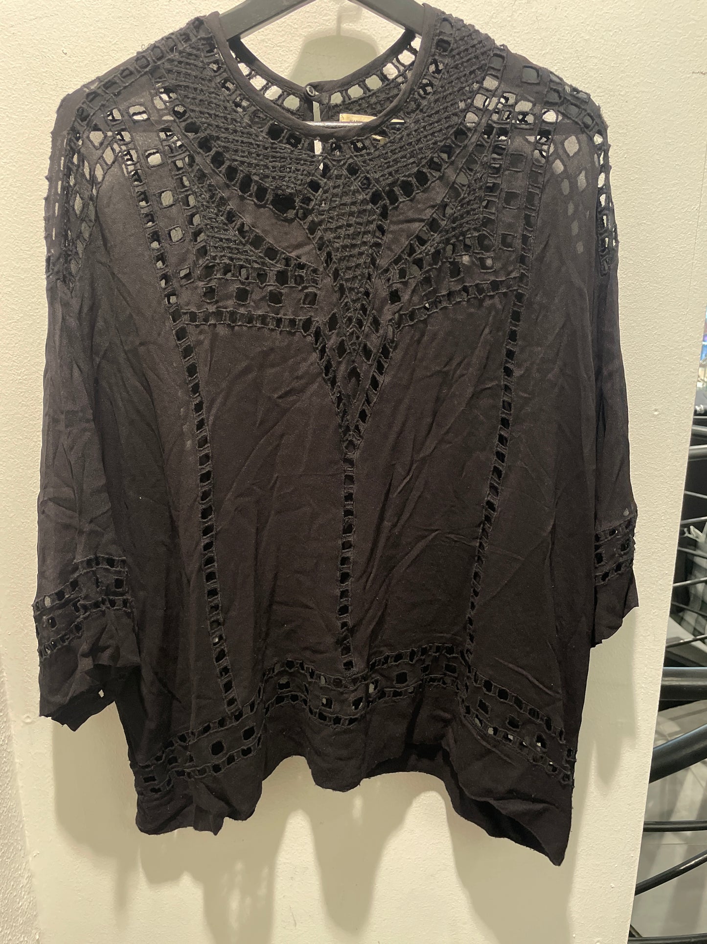 Isabel Marant Etoile Lace Blouse – Black - oversized - EU36