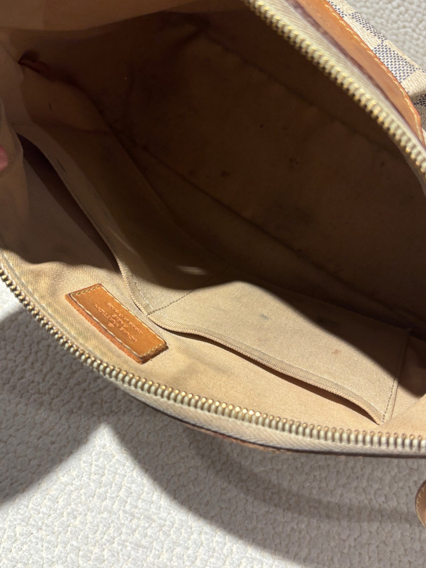 Louis Vuitton Siracusa PM Bag – Damier Azur Canvas & Leather Details