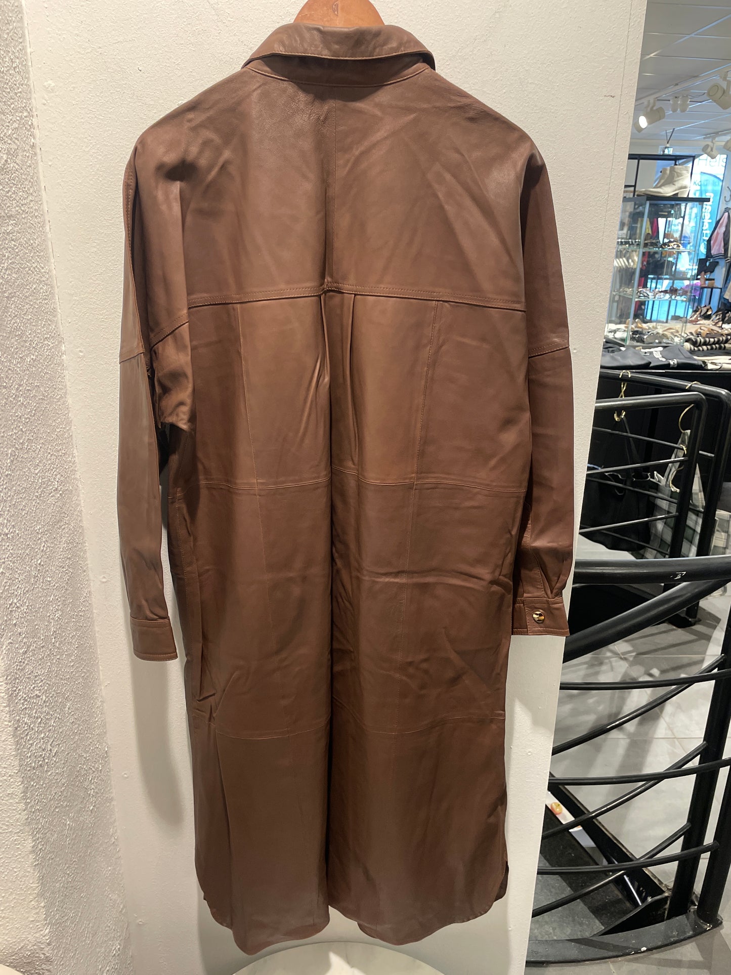 Depeche Leather Dress – Brown (New & Unworn) -S/M