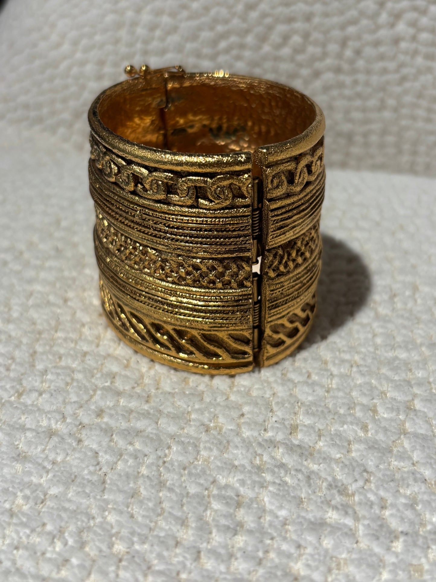 Chanel Bracelet – Vintage in Gold-Tone Metal with Petite Logos