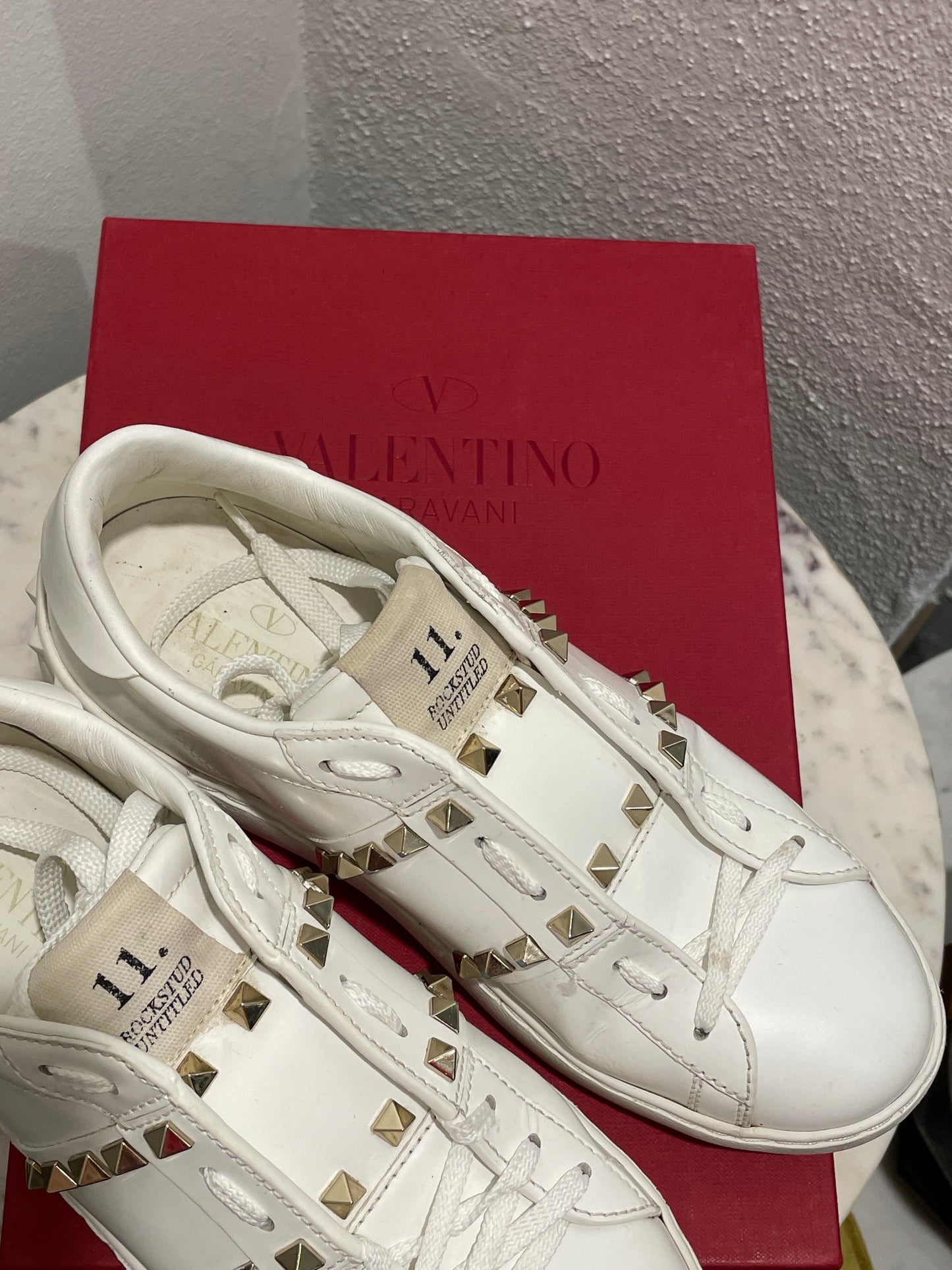 Valentino Rockstud Untitled Sneakers – Size 37.5