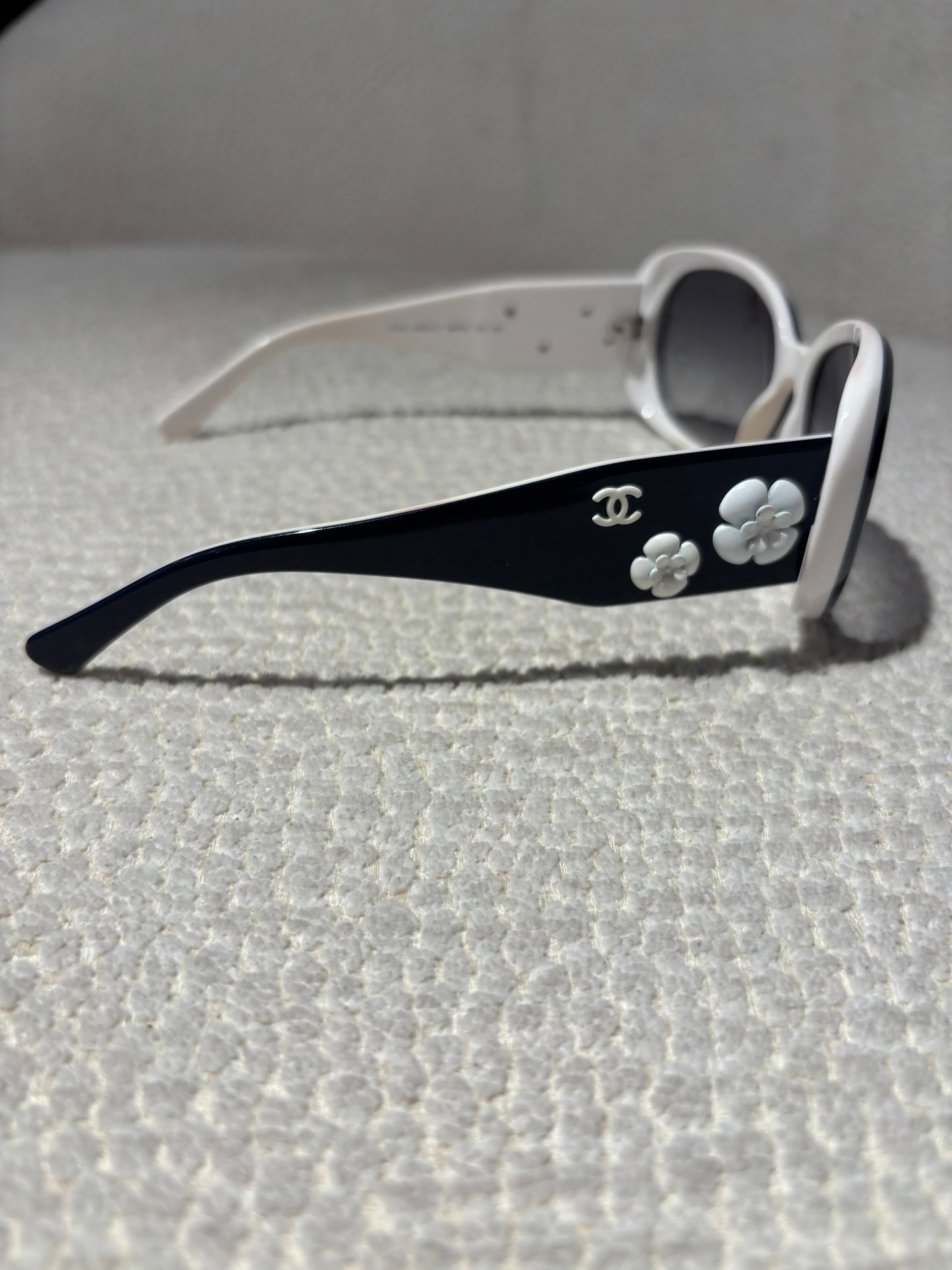 Chanel Sunglasses - Dark Blue w. Camelias