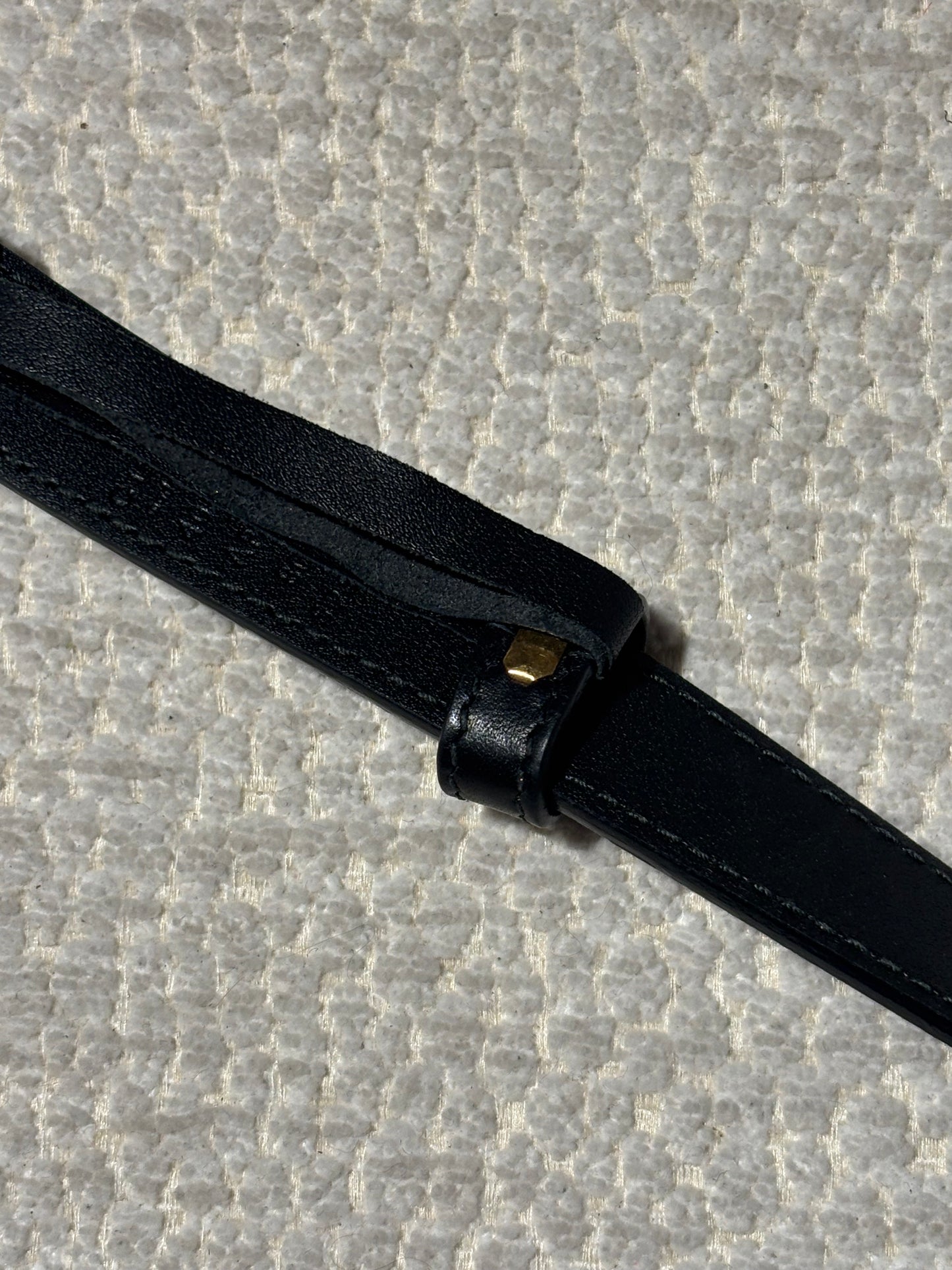 Gucci Marmont Slim Belt - Black with Gold GG Logo - Size 80