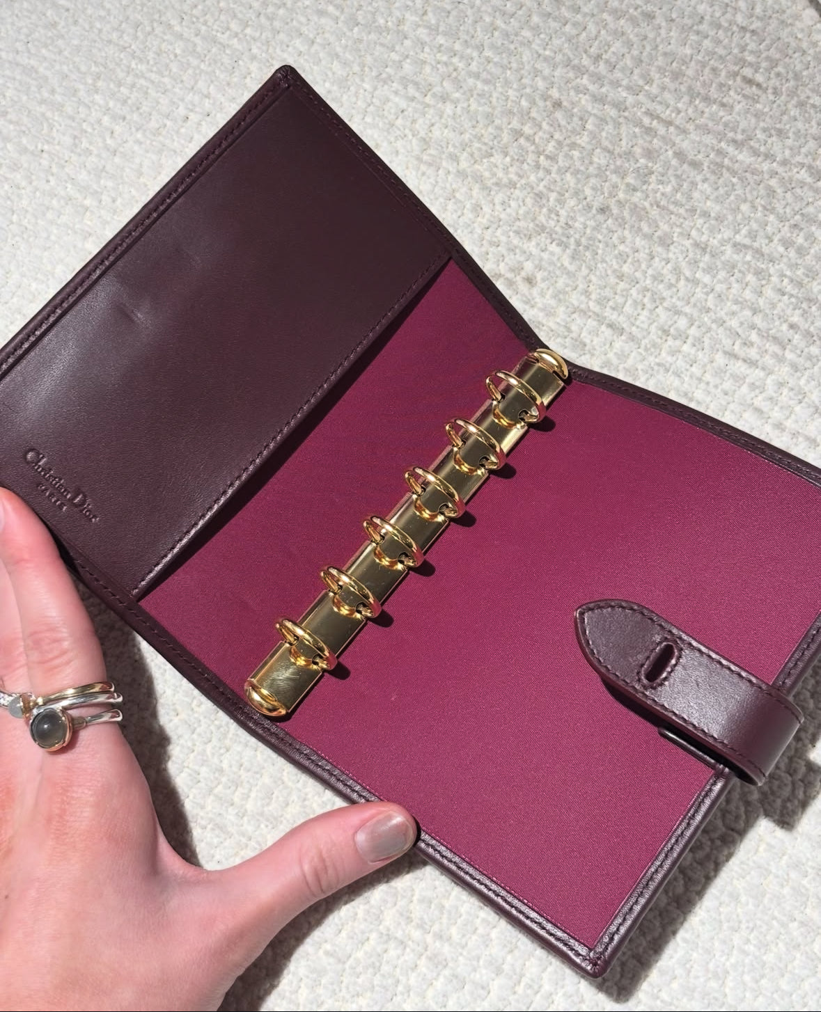 Christian Dior Agenda/Notebook - Monogram Logo Print & Lock with Keys