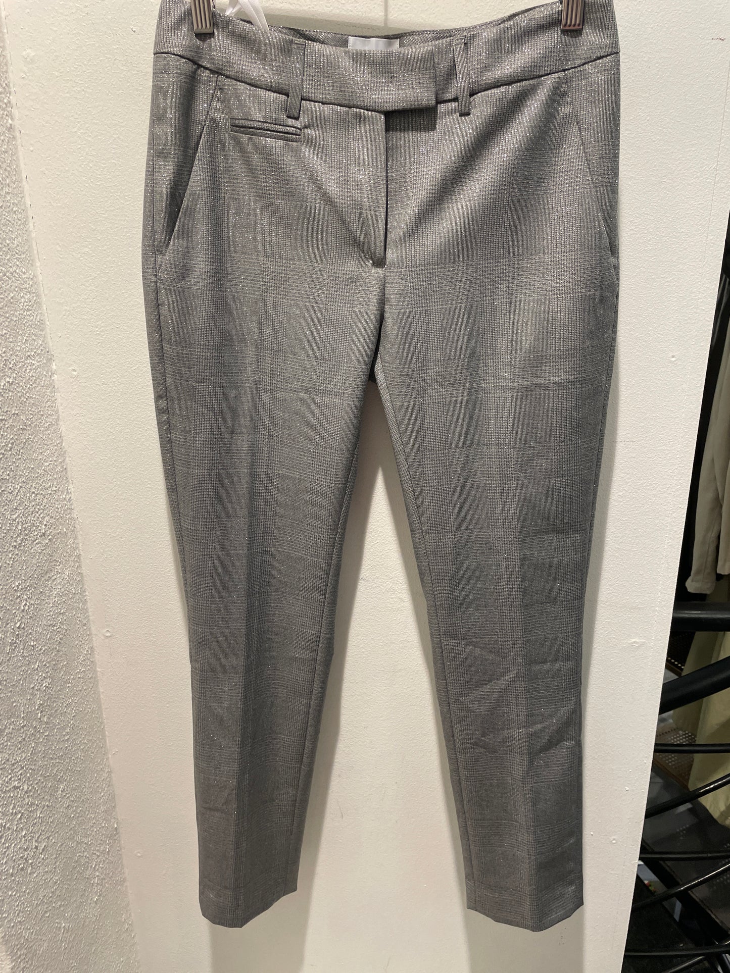Dondup Silver Metallic Trousers - W28