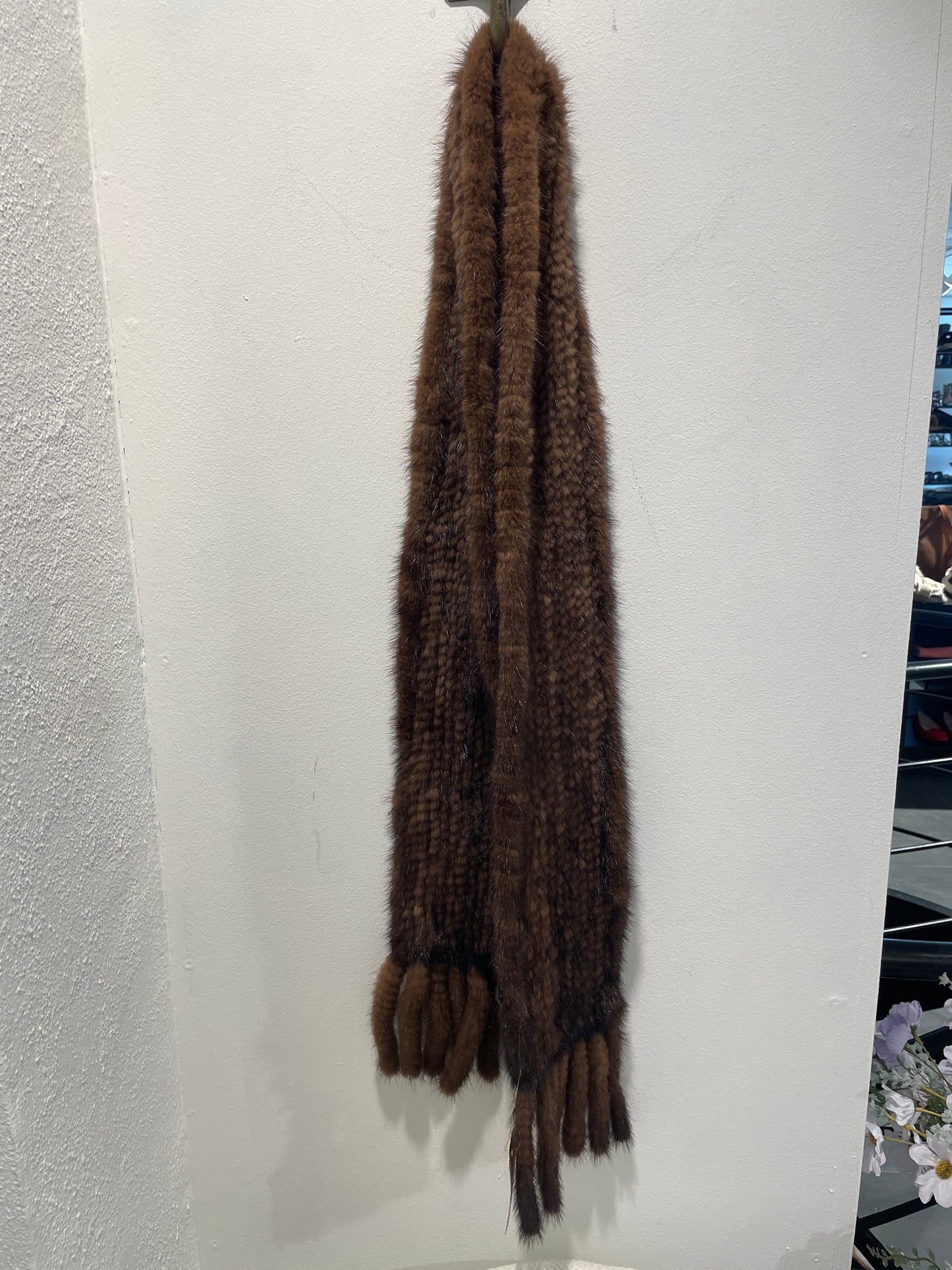 Mink tørklæde - 180 x 15 cm.