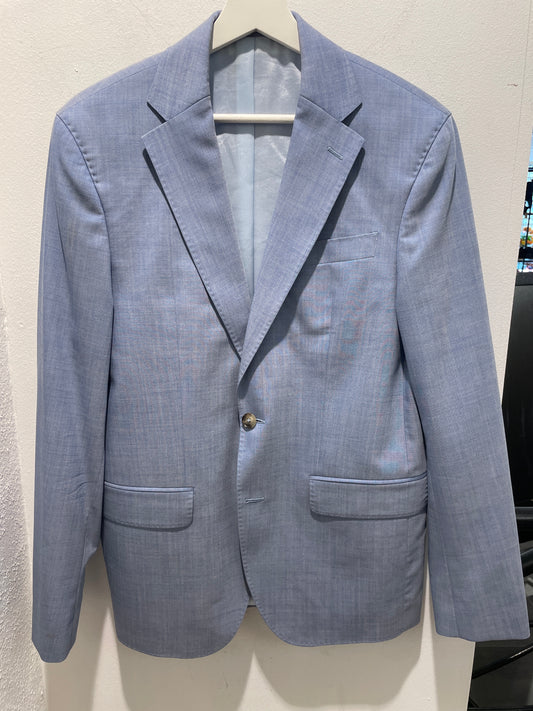 Sand Copenhagen Light Blue Seersucker Blazer (Angelico Fabric) -