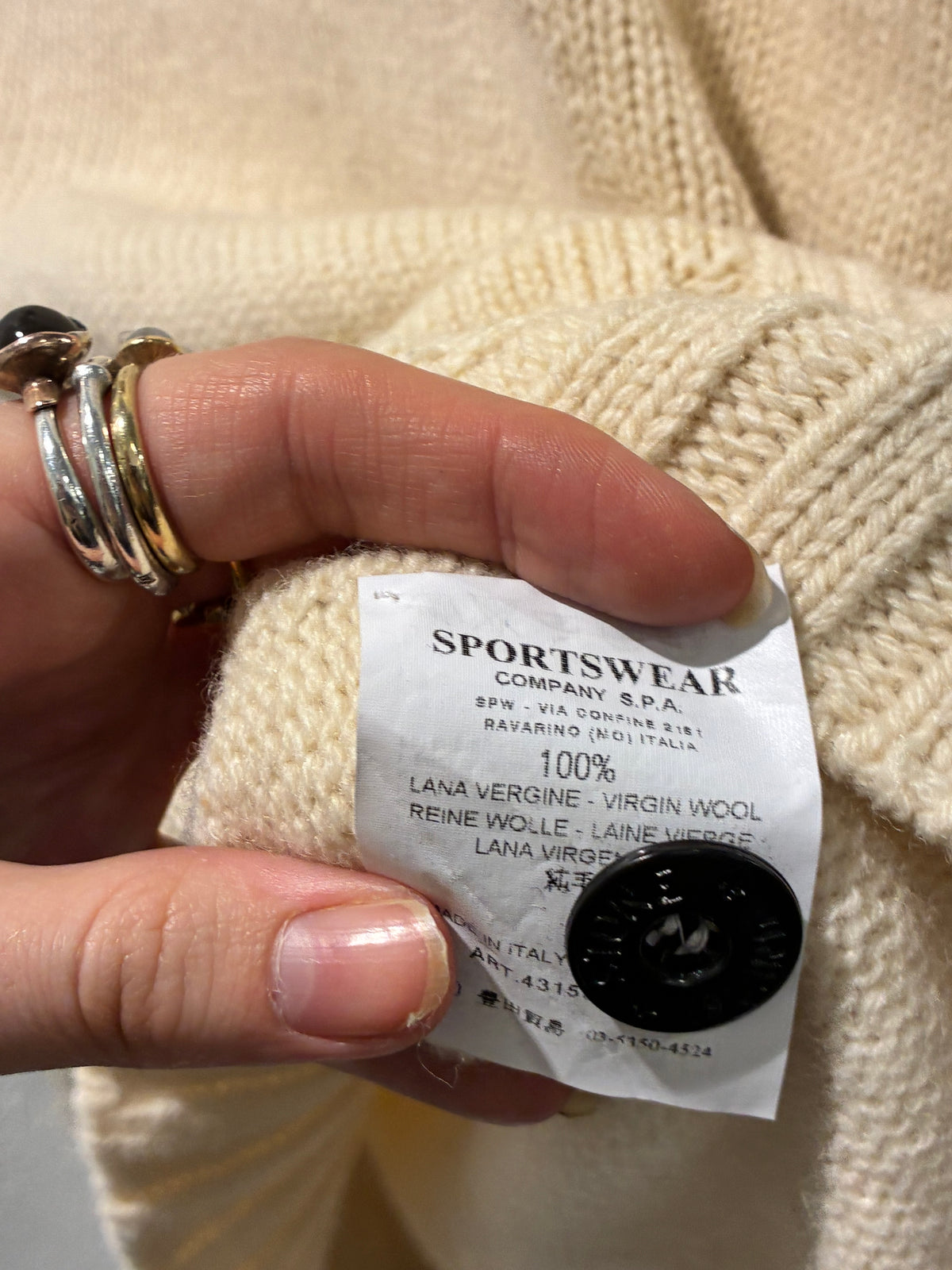 Stone Island - Wool Knit with High Neck - S & M