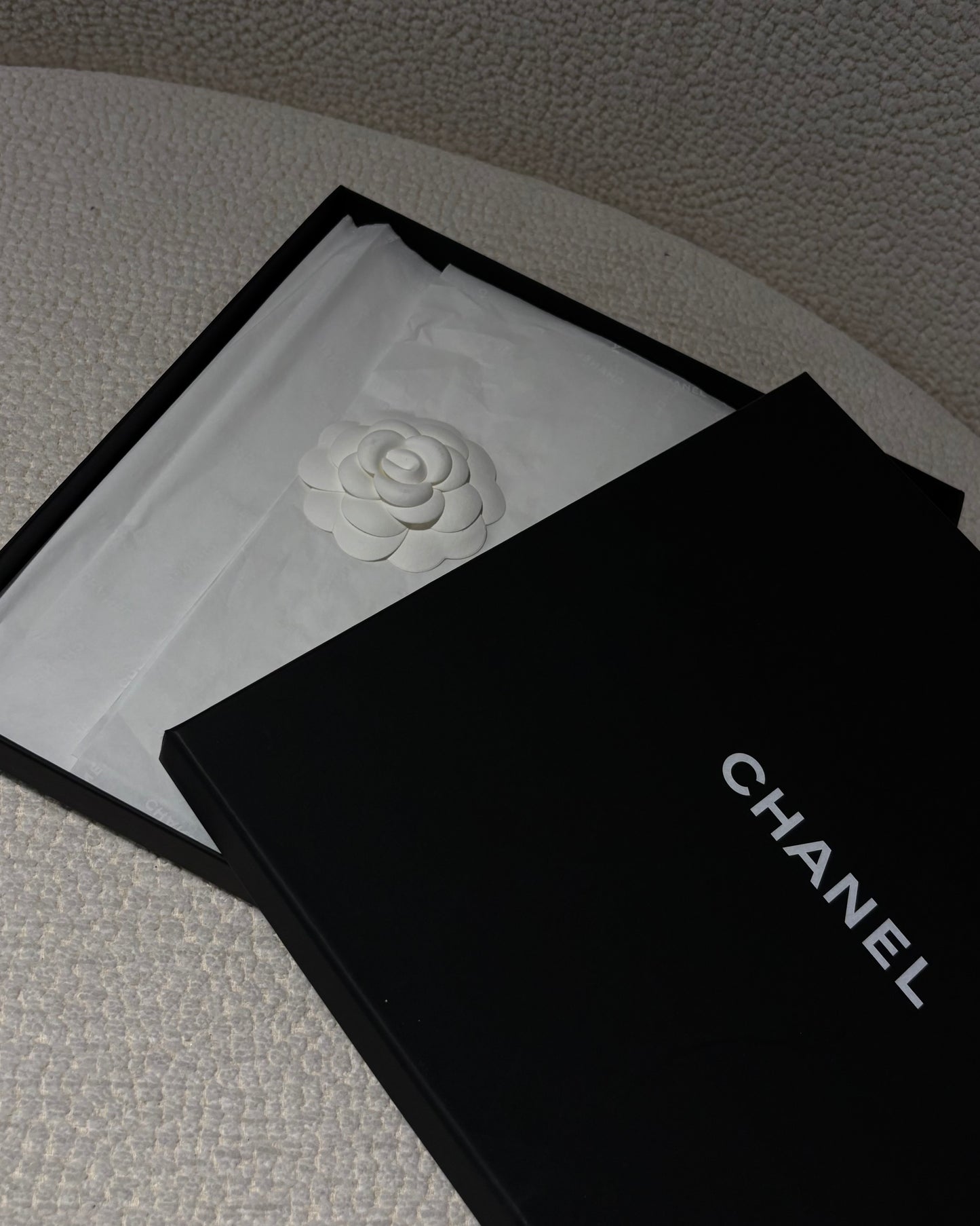 Chanel Scarf - Silk - Blue, Purple & Pink Plaid with Logos