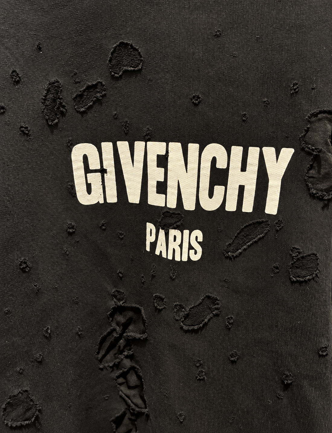Givenchy Distressed Sweatshirt – Black - Size L