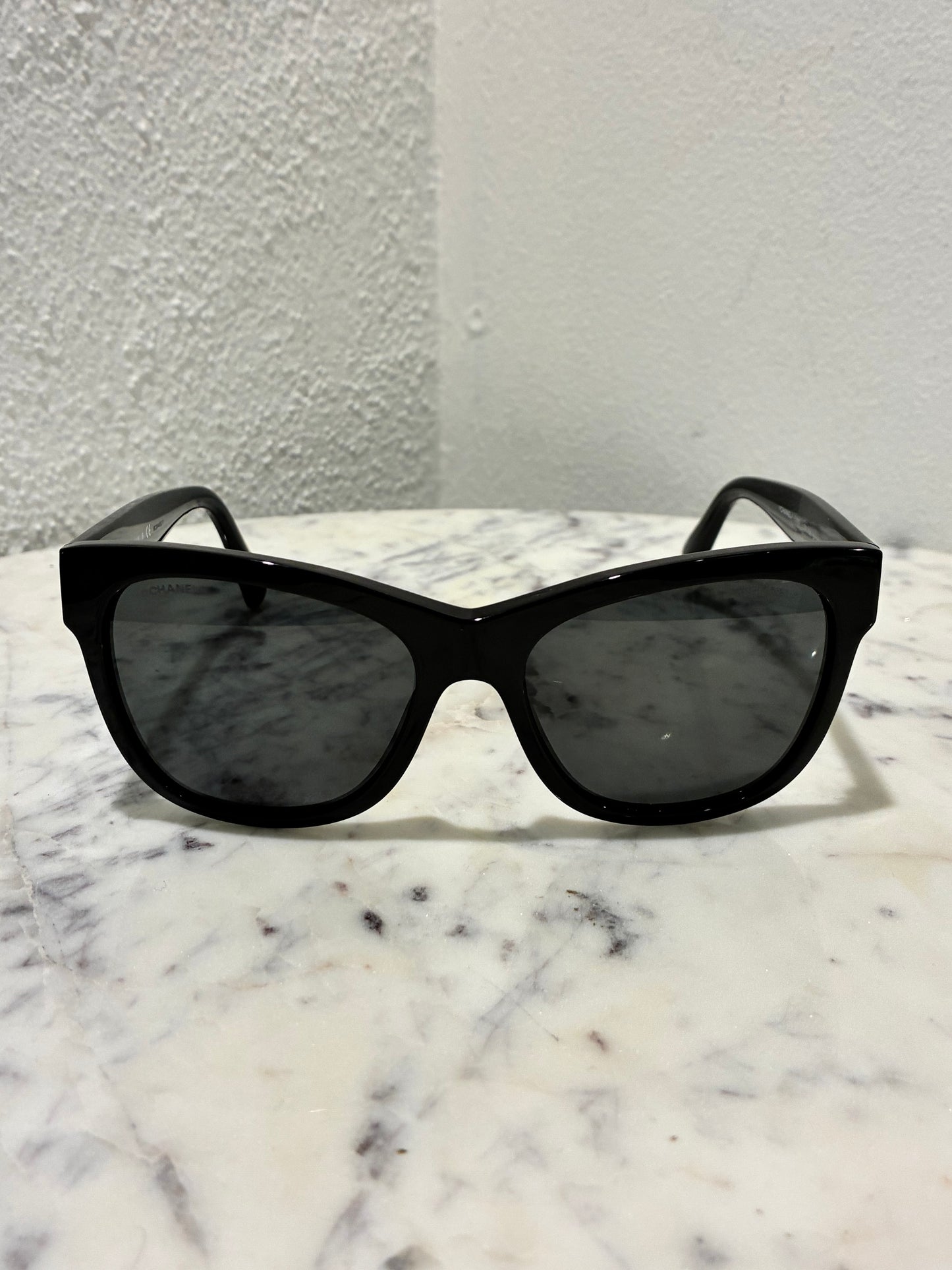 Chanel Sunglasses - Black with White CC Logo