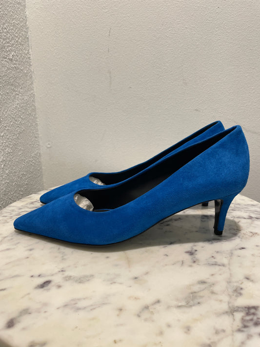 Malene Birger - Brand new Blue Suede Pointed-Toe Pumps – 39,5