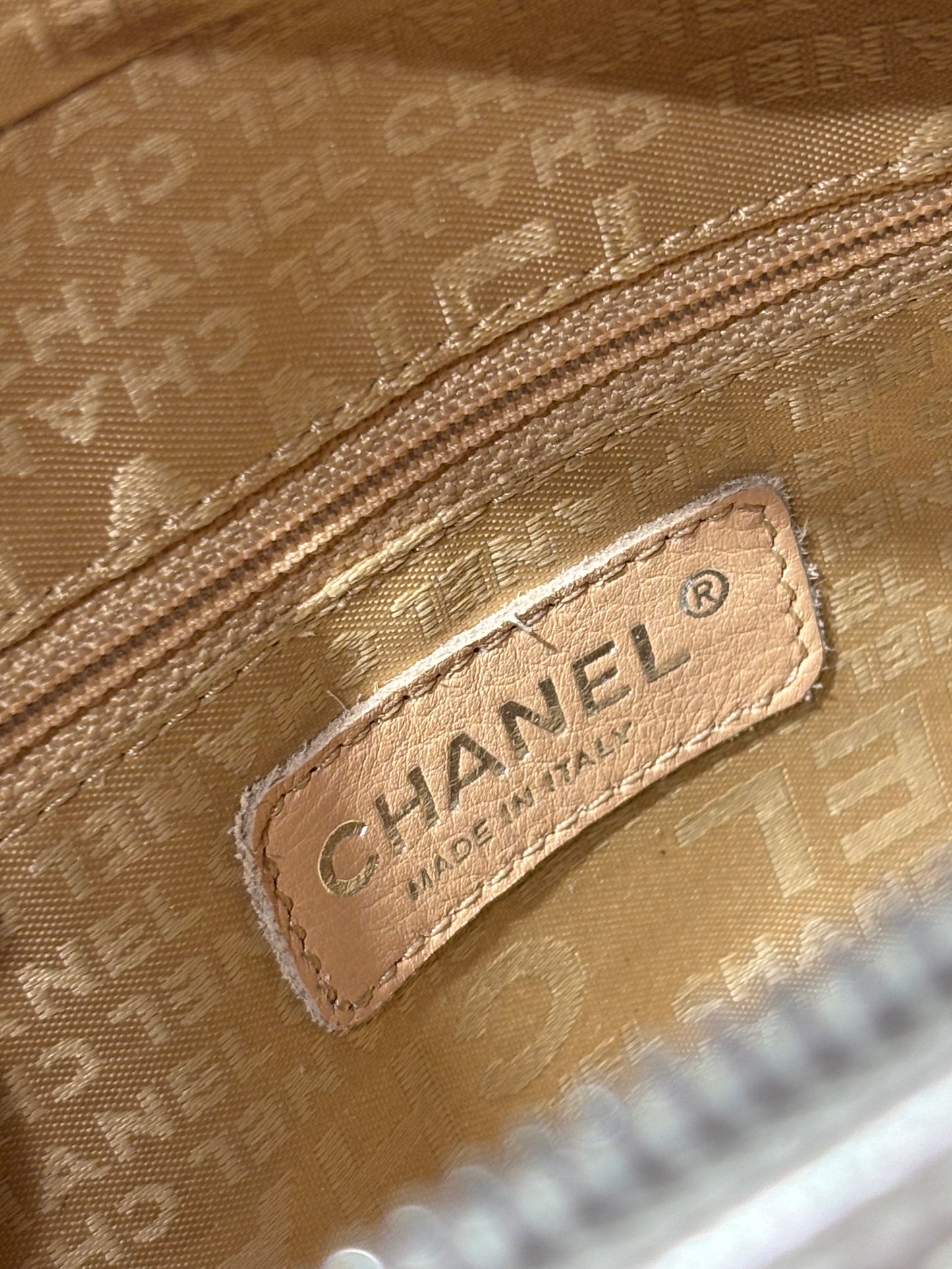 Chanel Boston Bag – Silver Caviar Leather & Silver Hardware