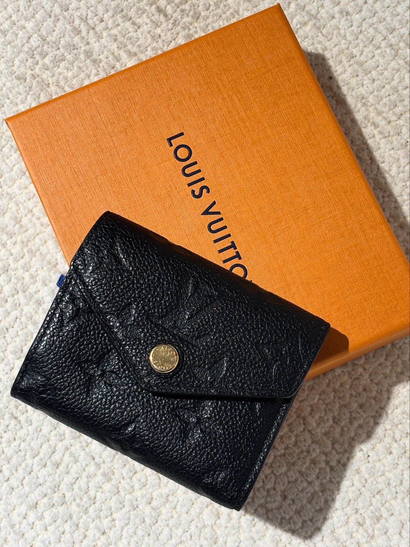 Louis Vuitton Small Wallet - Monogram Empreinte Leather in Black