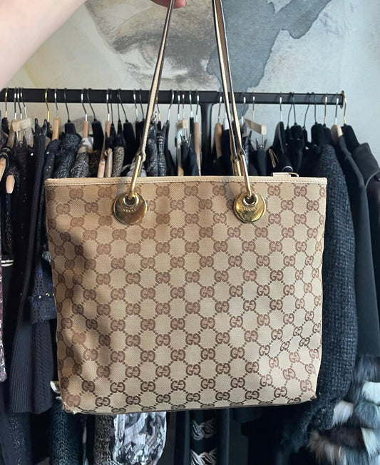 Gucci tote - Sølv hardware - Monogram cavas